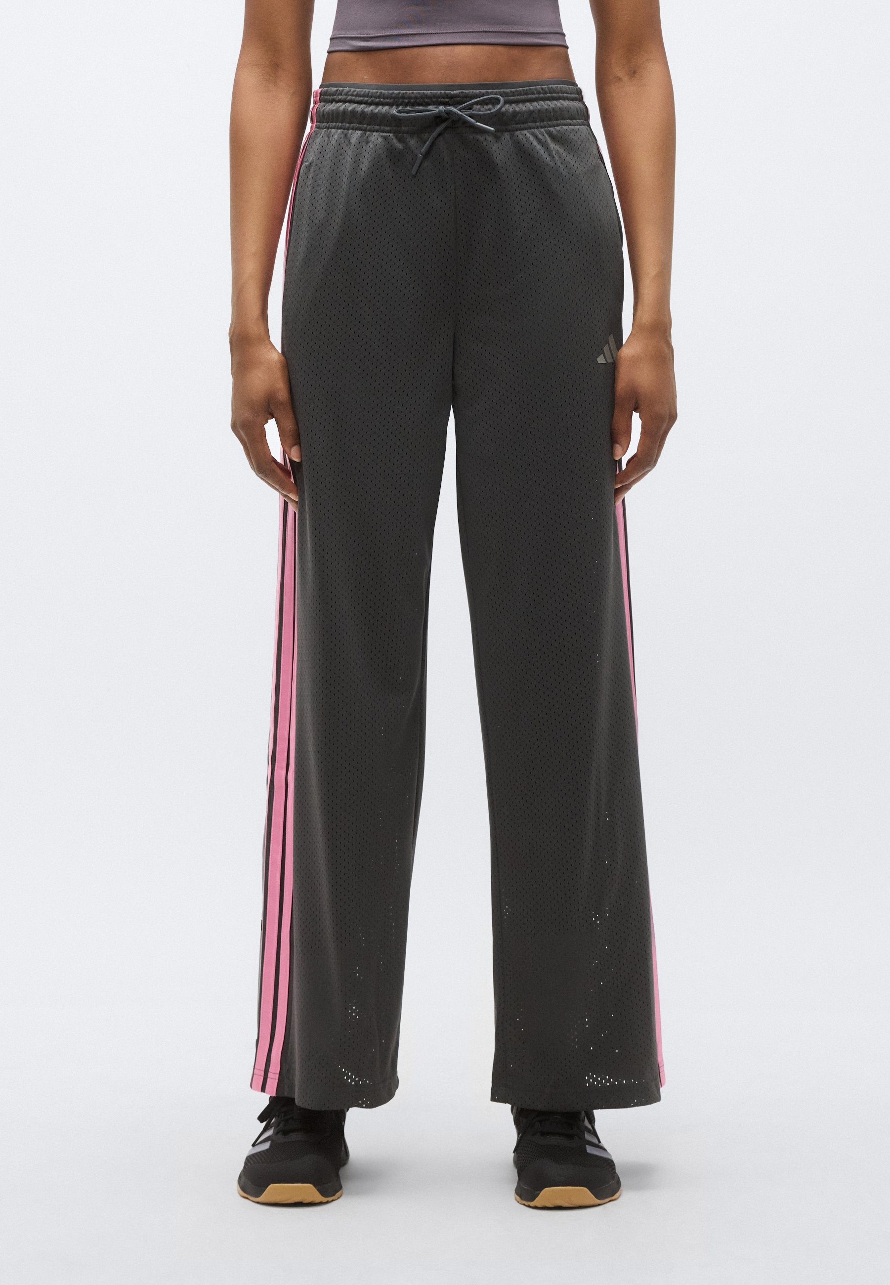 STADIUM MESH - Tracksuit bottoms - grey six/grey/tropic bloom