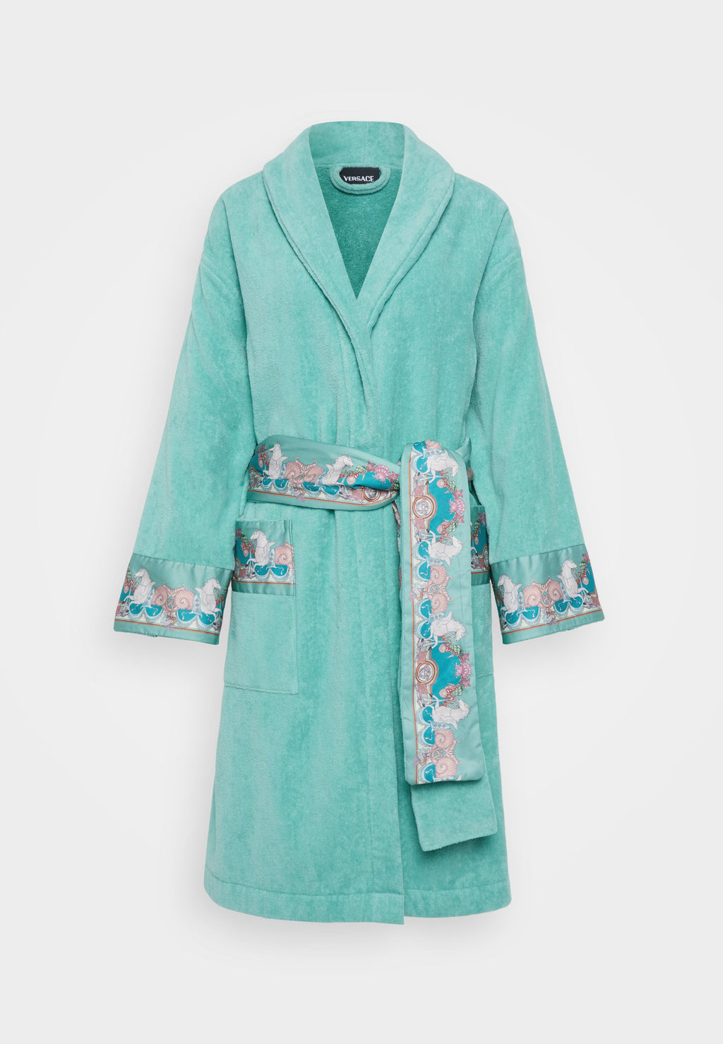 BATHROBE  - Dressing gown - sea green/dark sea green
