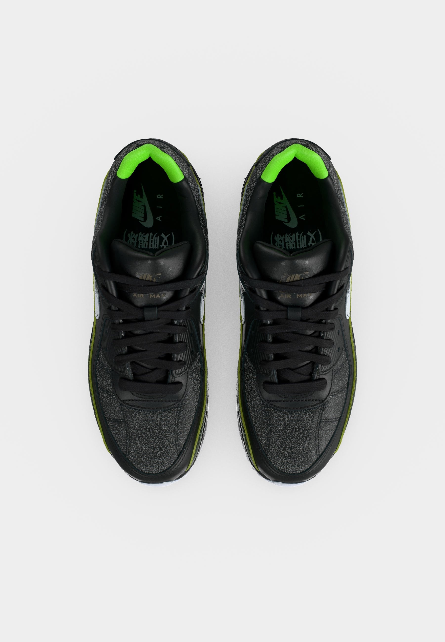 AIR MAX 90 - Trainers - black/white/voltage green