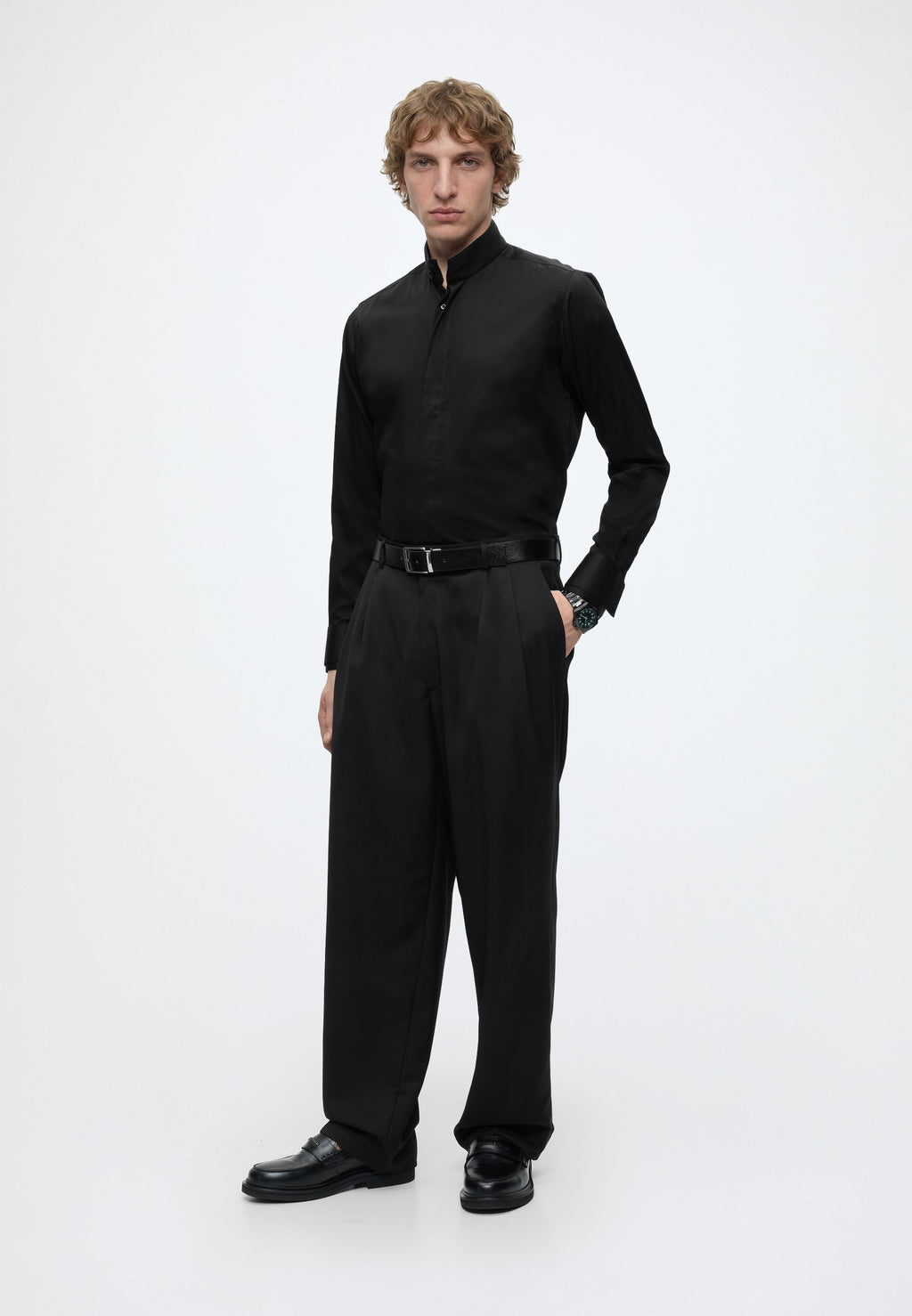 SHIRT MODERN FIT - Formal shirt - black