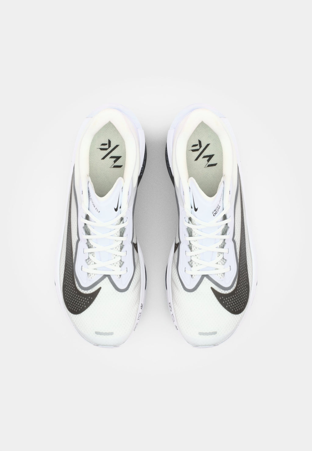 ZOOM FLY  - Road running shoes - white/black/smoke grey/metallic silver