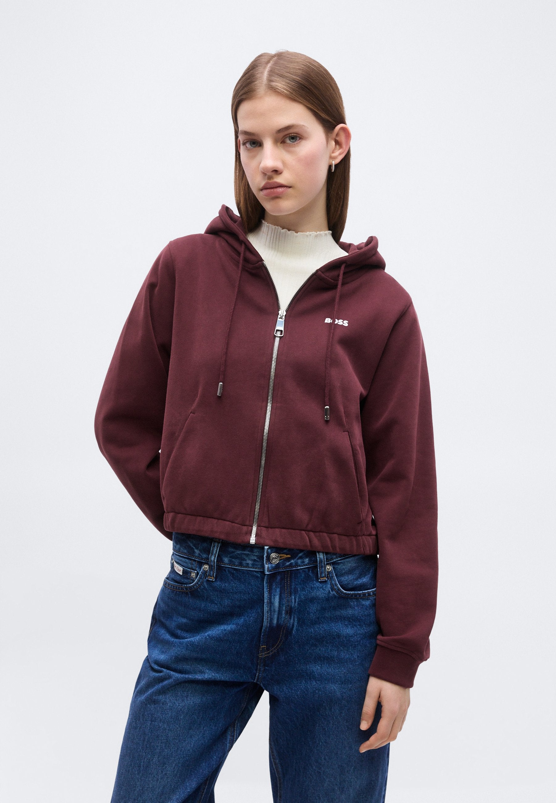 EMUS - Zip-up sweatshirt - dark brown