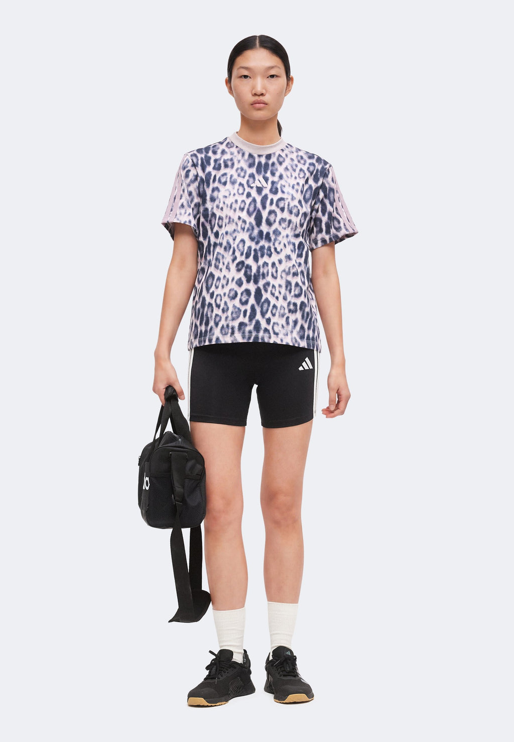 Print T-shirt - multicolor/ice purple