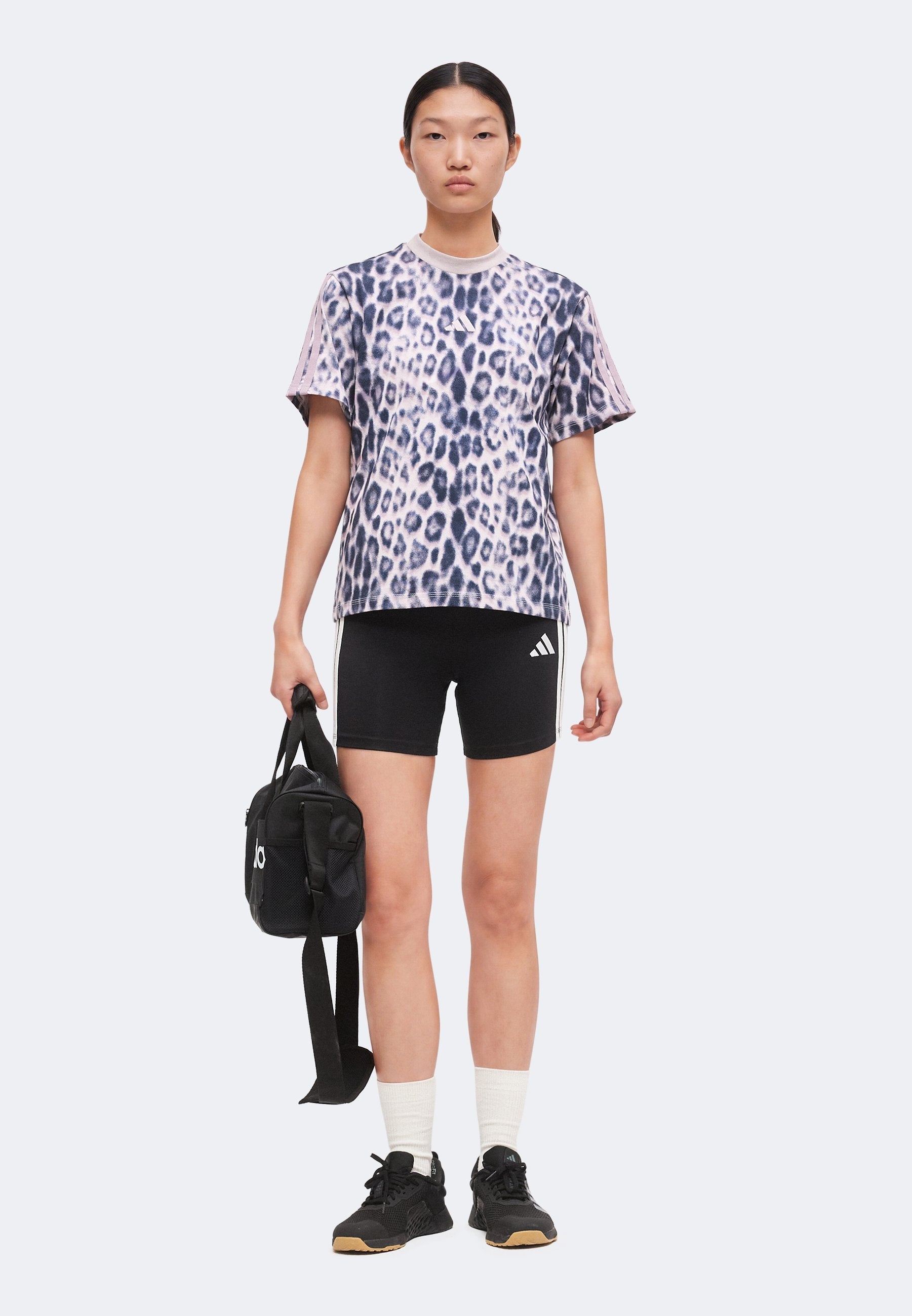 Print T-shirt - multicolor/ice purple