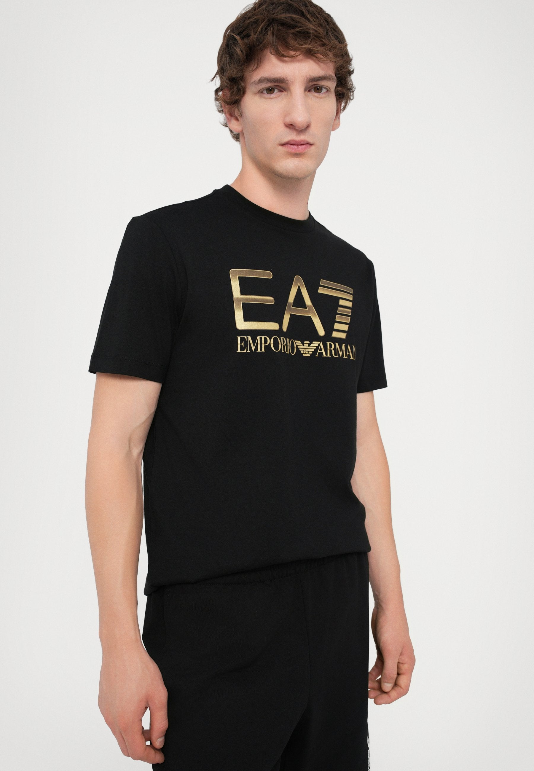 TRAIN LOGO TEE  - Print T-shirt - black