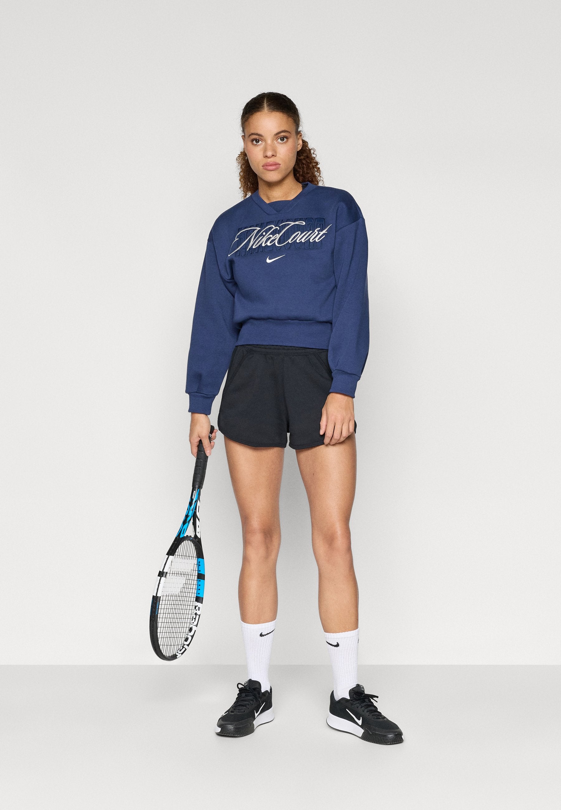 NIKECOURT - Sweatshirt - midnight navy/sail