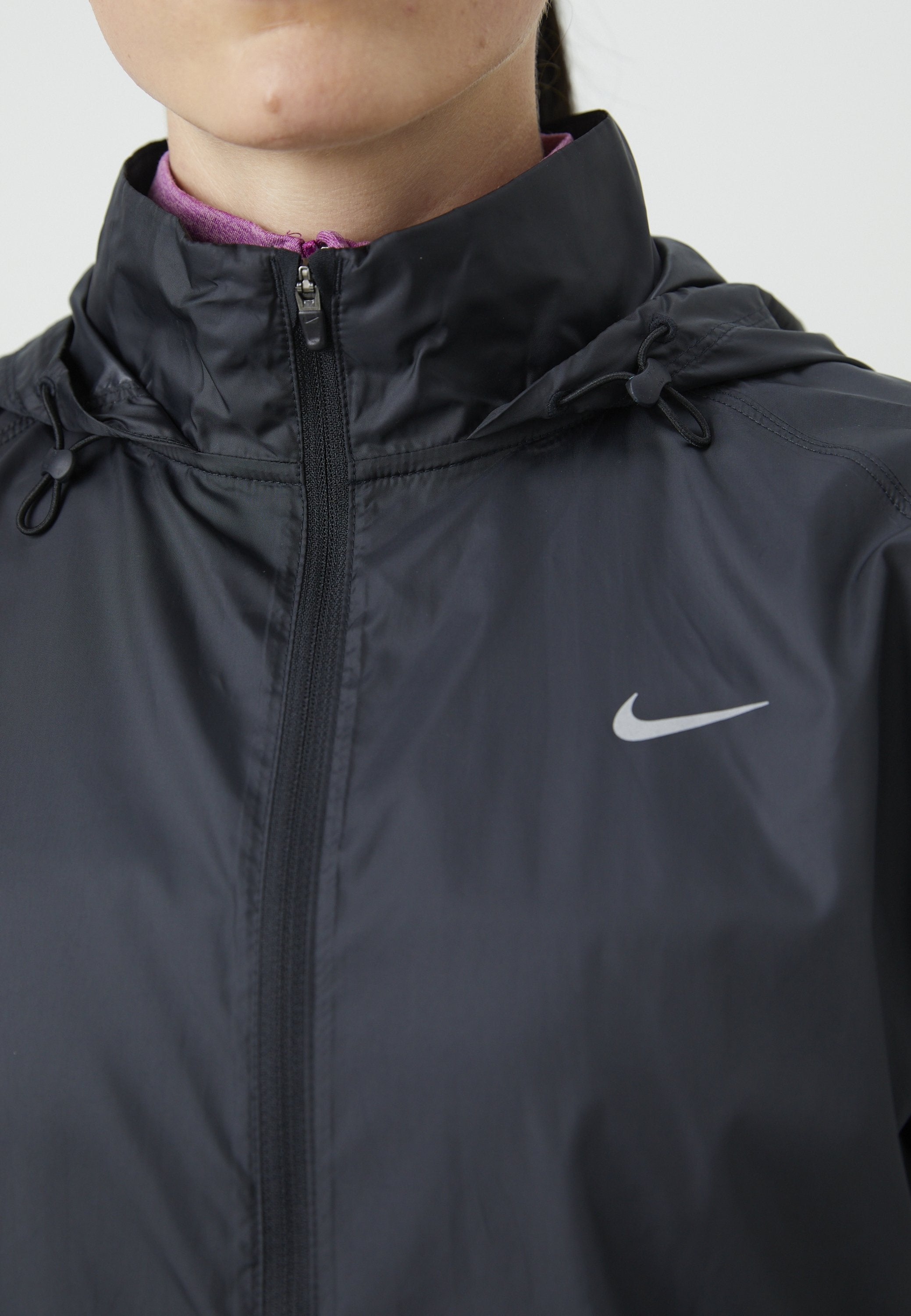 TEMPO - Windbreaker - black/reflective silver-coloured