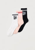 SPORTY 3 PACK - Socks - black