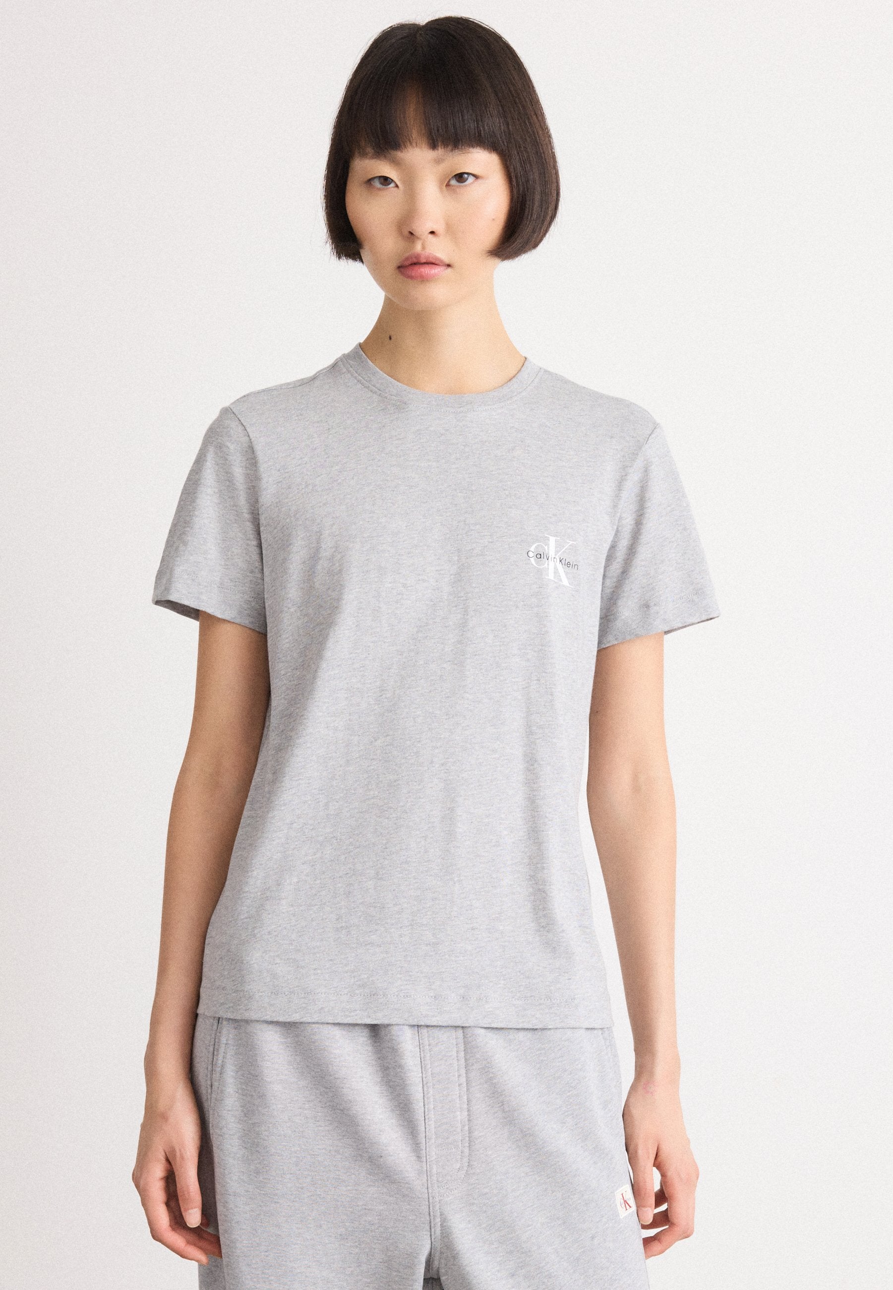 MONOLOGO TEE 2 PACK - Basic T-shirt - heroic grey heather