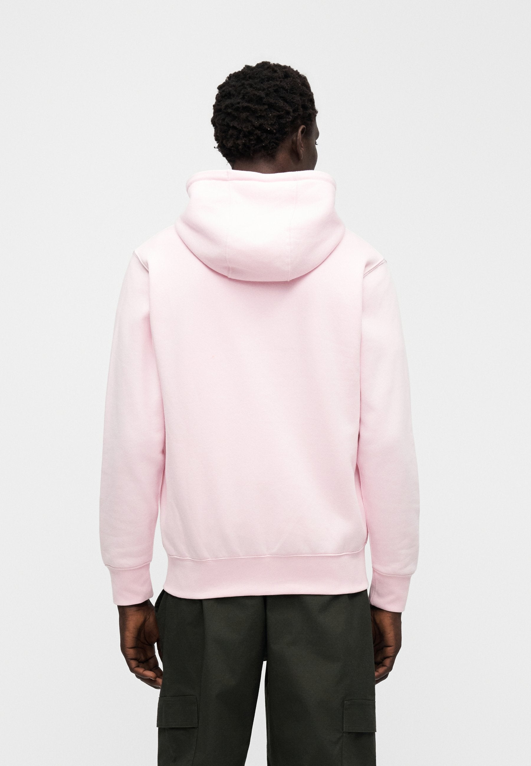 KAPÜŞONLU - Tam fermuarlı sweatshirt - pembe köpük/beyaz