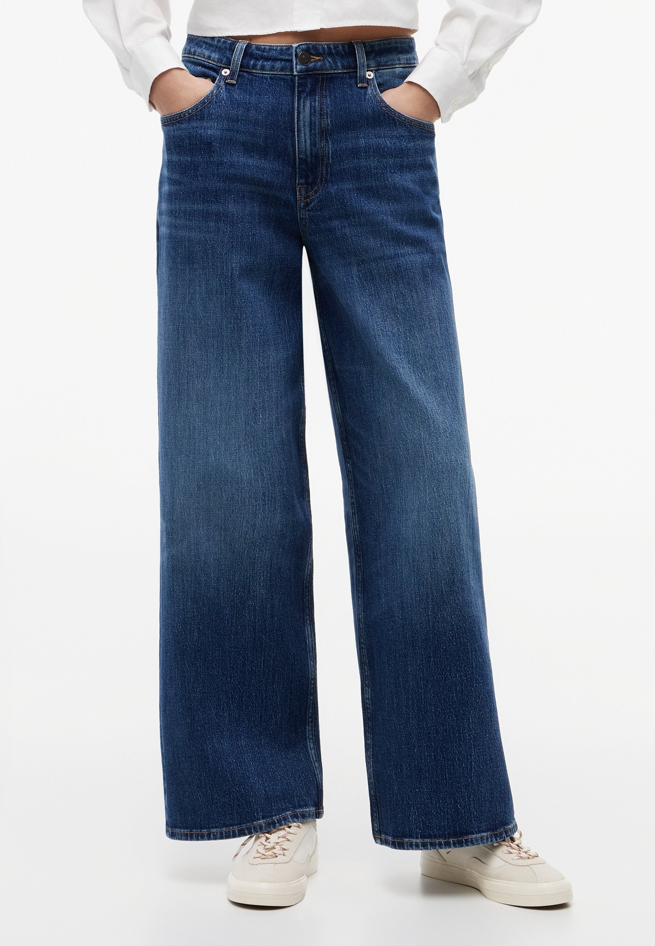 CHARLIE - Jean coupe décontractée - denim foncé