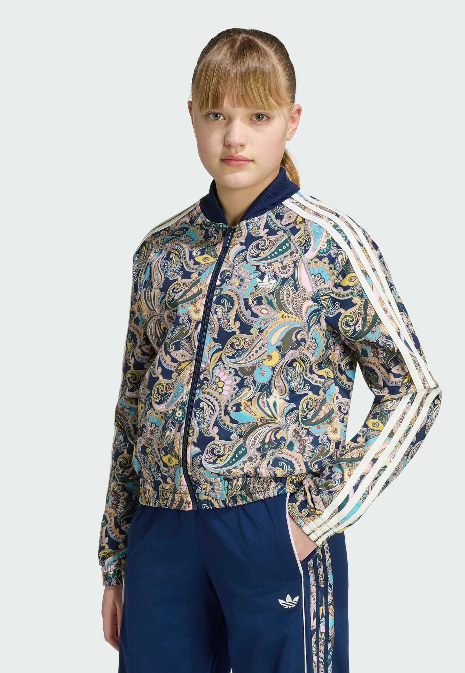 HAUT DE SURVÊTEMENT COURT ADIDAS ORIGINALS SST LOOSE PAISLEY - Blouson aviateur - multicolore night indigo