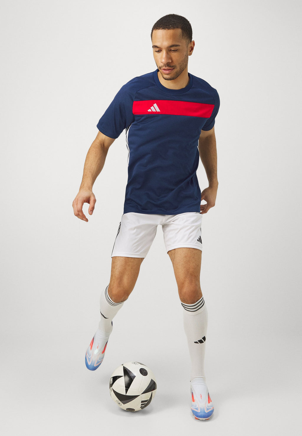 TIRO25 ESSENTIALS JERSEY MEN - Print T-shirt - team navy/red