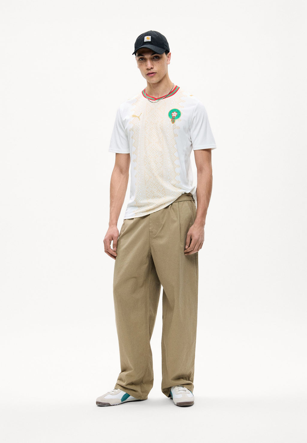 MOROCCO FRMF AWAY REPLICA - Sports T-shirt - white/victory gold-coloured