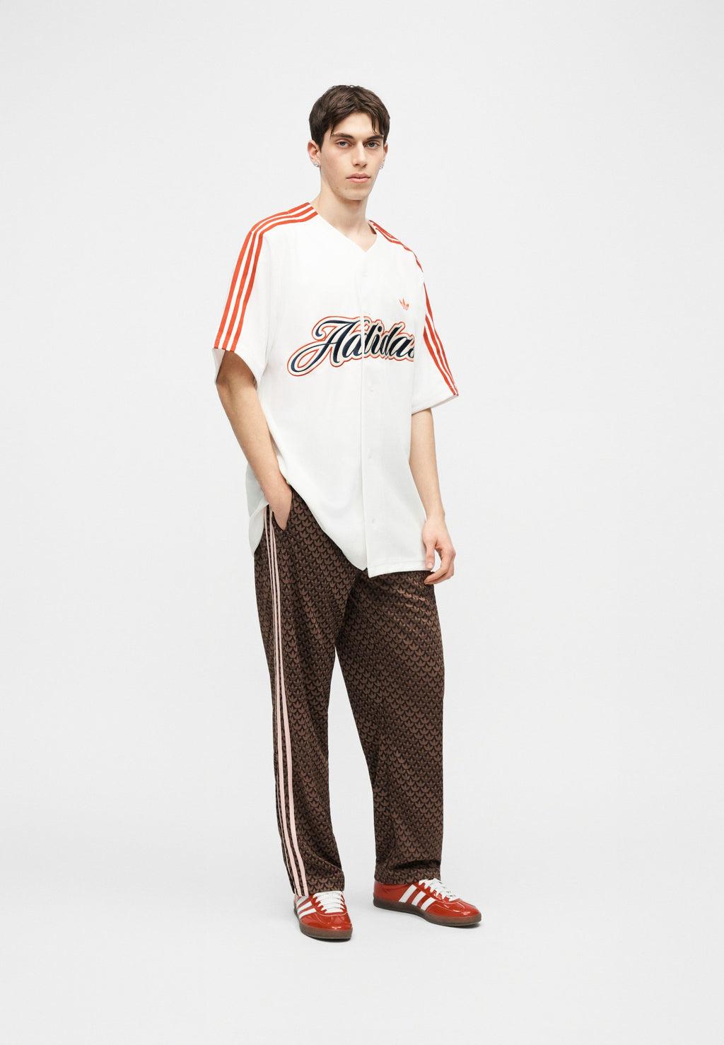 FIREBIRD MONOGRAM - Bas de survêtement - aurora coffee/earth strata/sandy pink