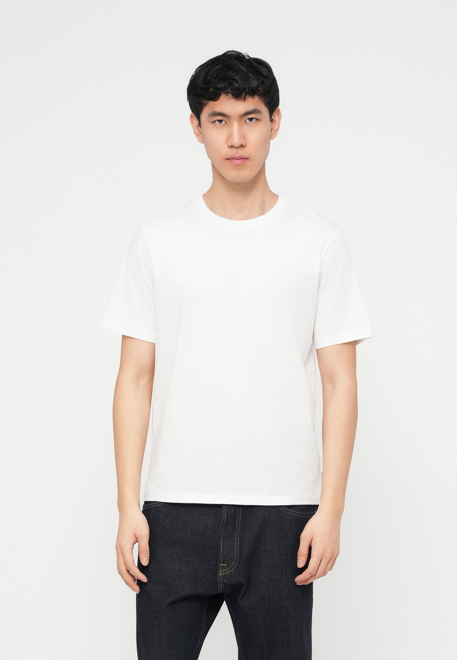 JJEORGANIC BASIC TEE O NECK 5 PACK - Basic T-shirt - black/white/crockery/vetiver