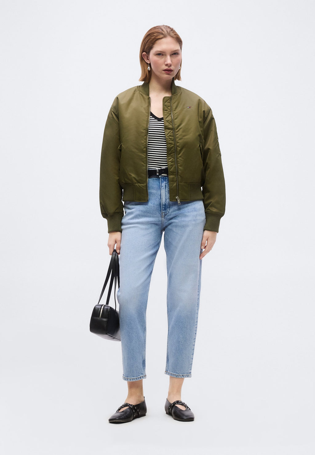 ULTRA HIGH RISE TAPERED LEG MOM JEANS - Mom Jeans - denim light