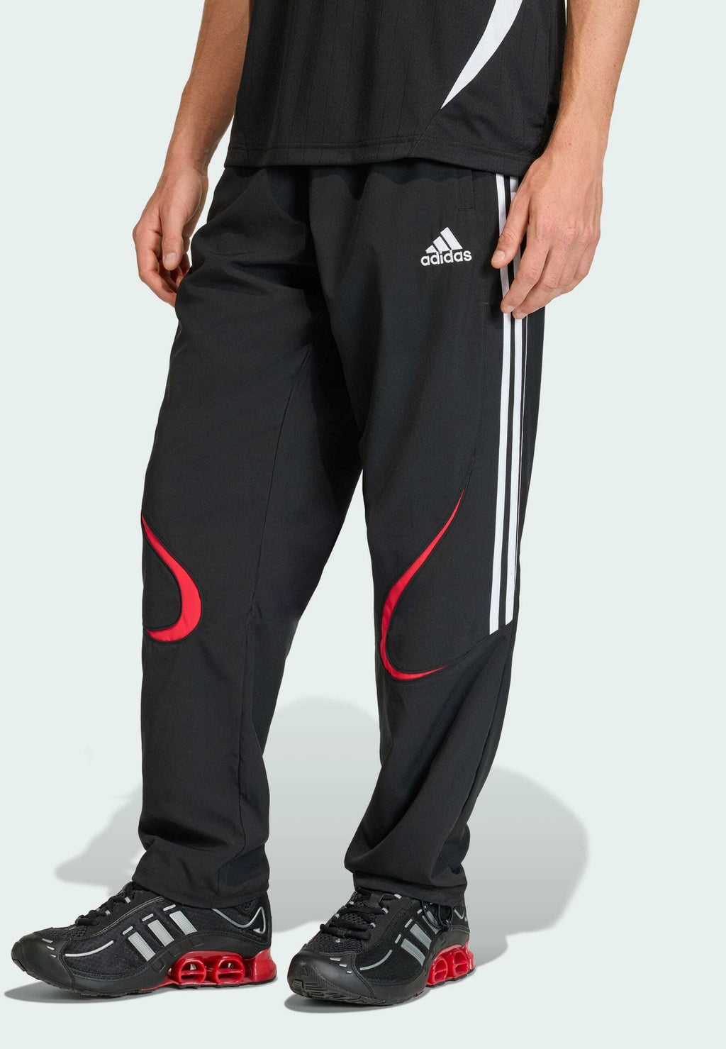 TEAMGEIST - Tracksuit bottoms - black   white
