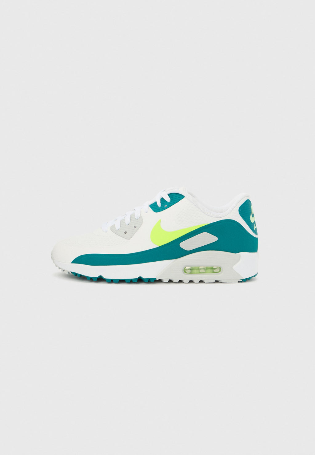 AIR MAX 90 - Golf shoes (without spikes) - white/volt/bright spruce