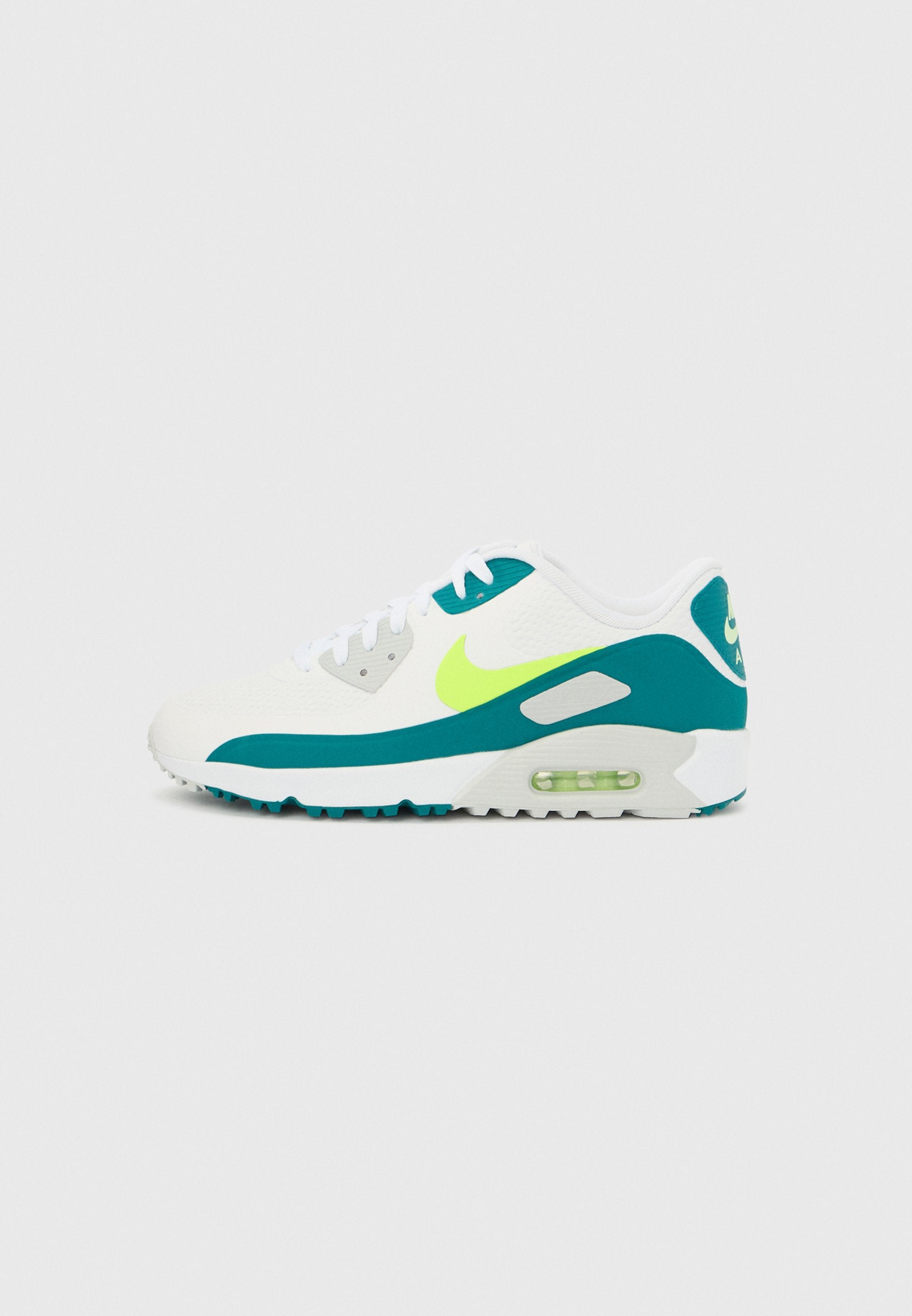 AIR MAX 90 - Golf shoes (without spikes) - white/volt/bright spruce