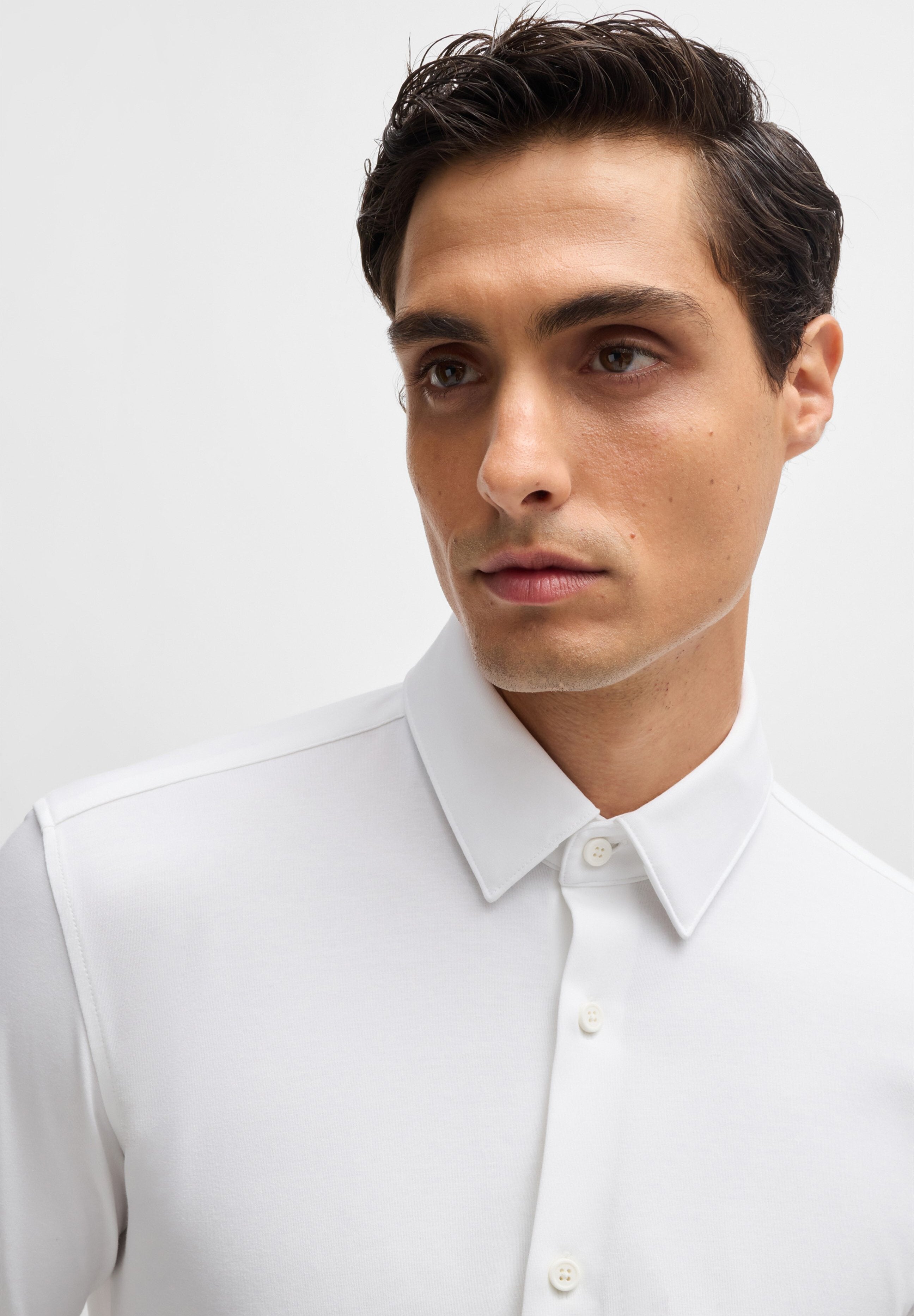 Slim Fit Langarm - Formal shirt - white