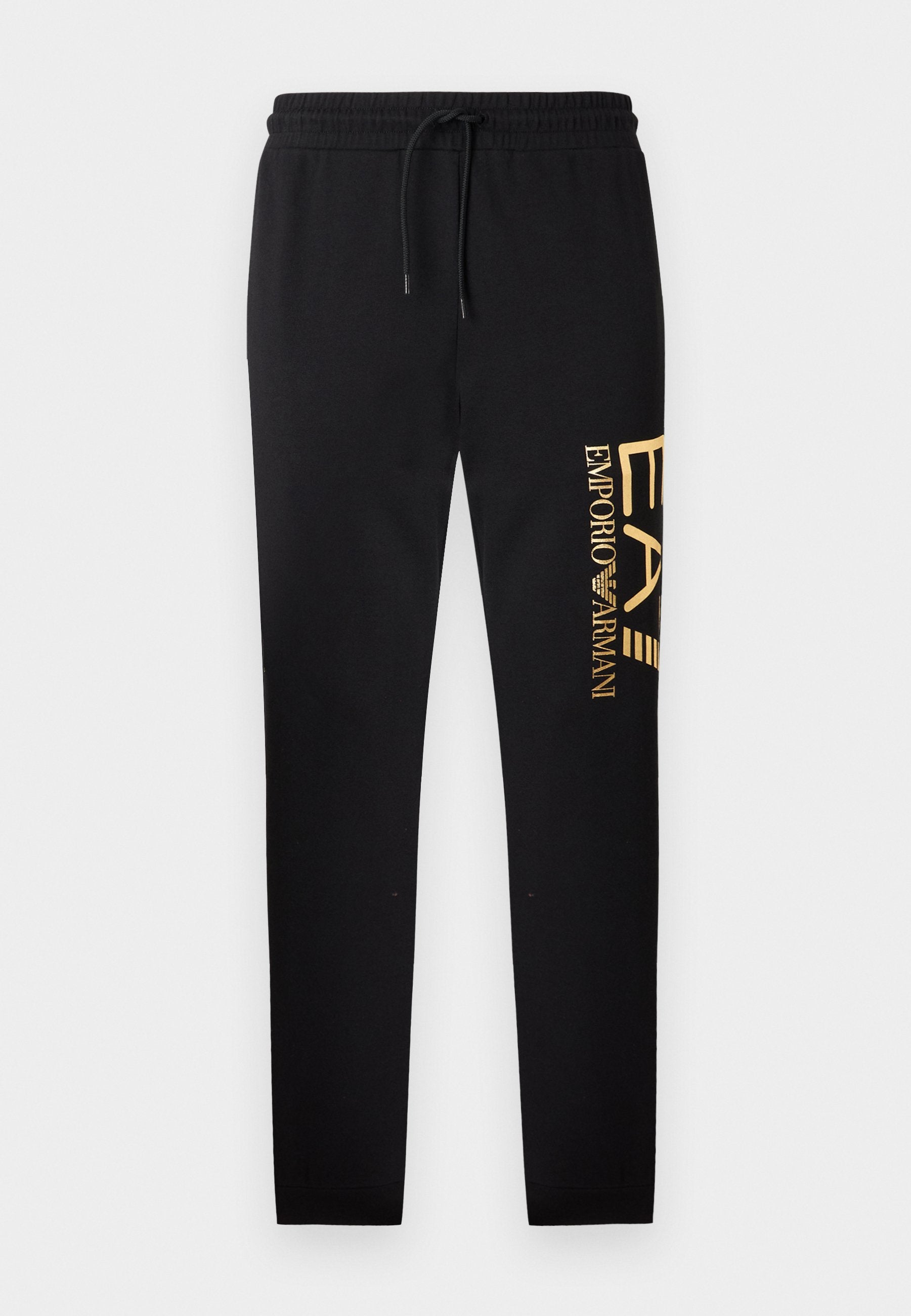 TRAIN CORE BIG LOGO PANTS - Tracksuit bottoms - black/gold-coloured