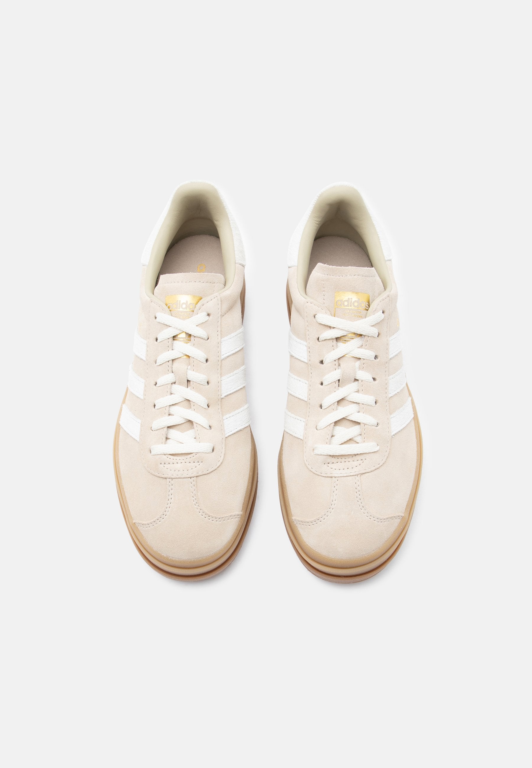 GAZELLE BOLD - Trainers - stone khaki/cream white/gold-coloured metallic