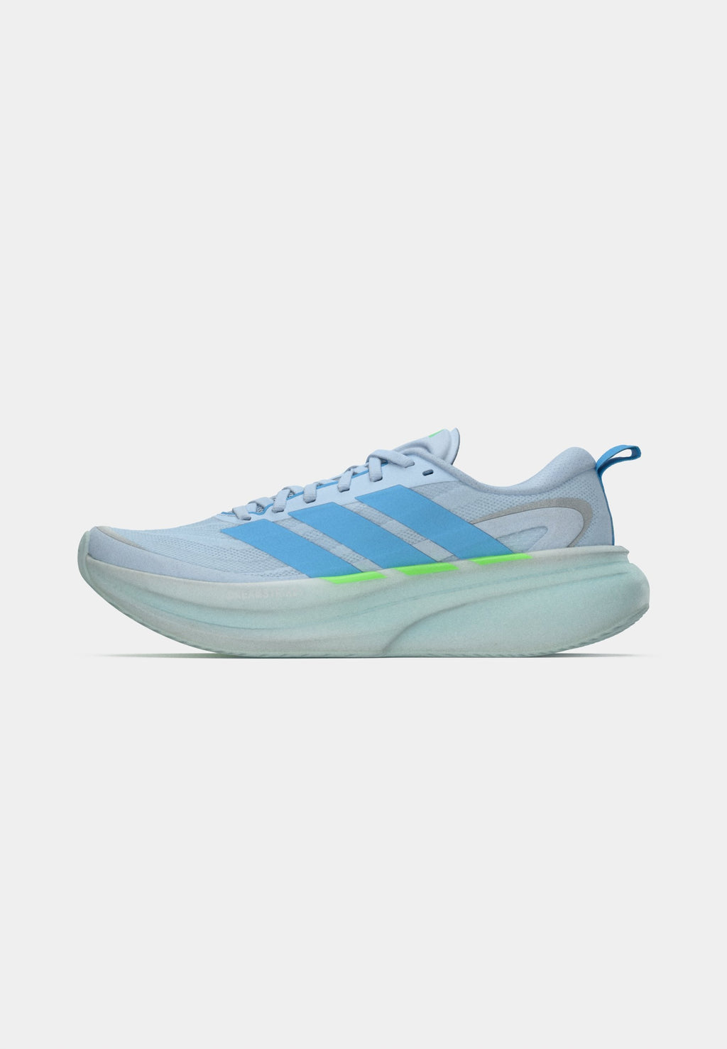 SUPERNOVA GLIDE W - Road running shoes - crystal sky/blue burst/lime burst