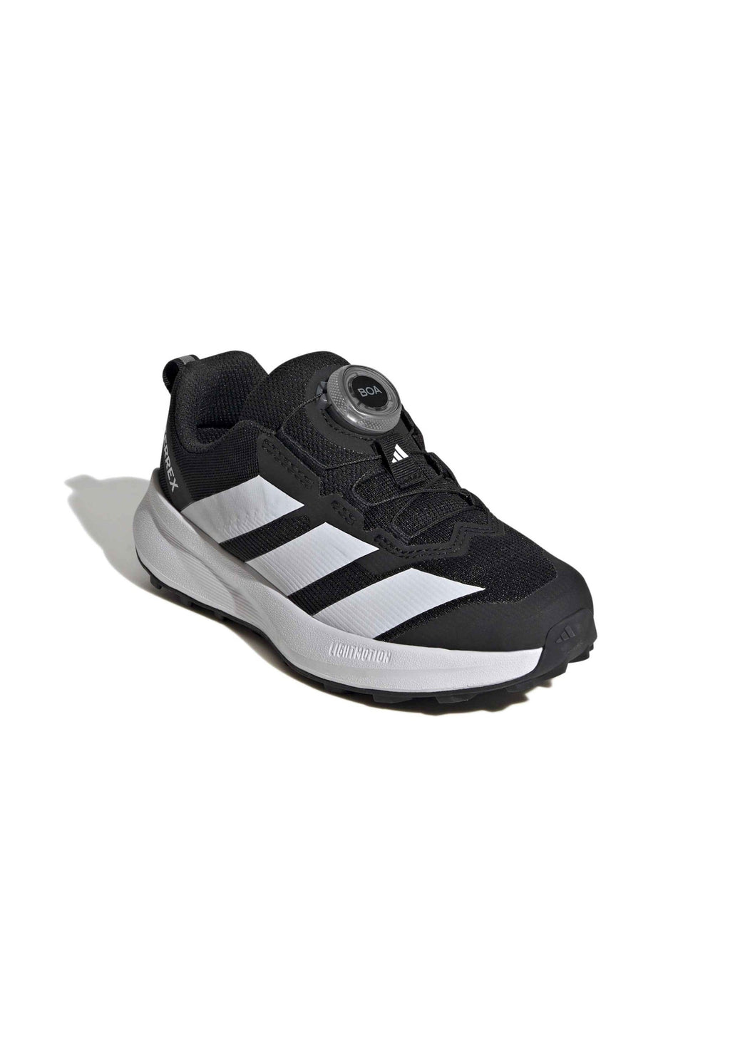 AGRAVIC UNISEX - Trail running shoes - core black/ftwr white/semi impact orange