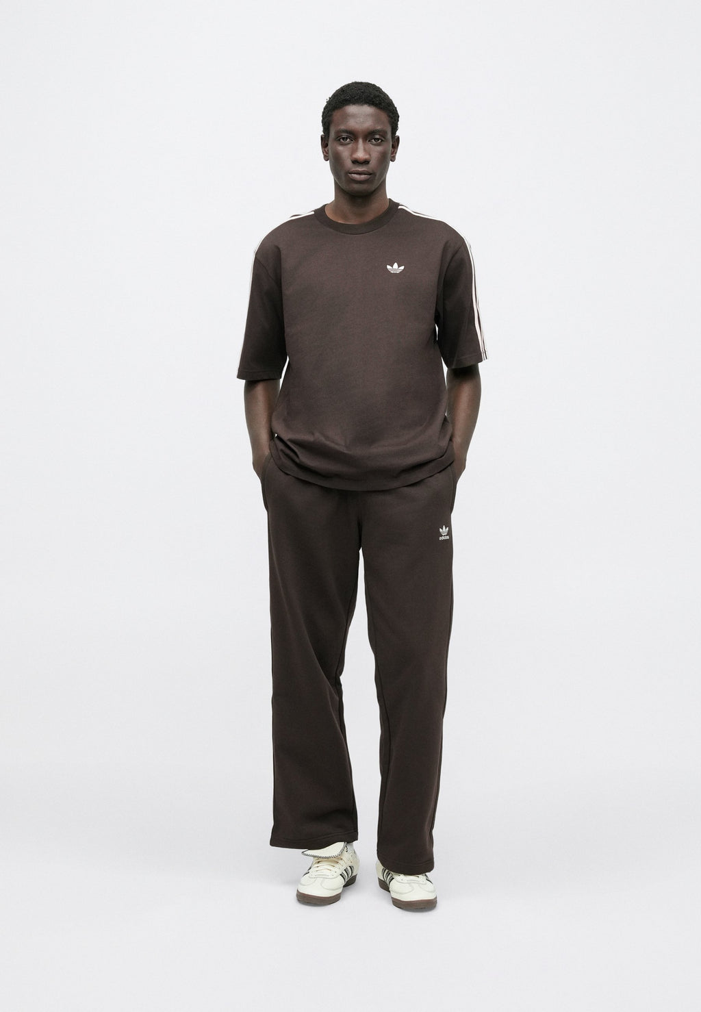 سروال رياضي LOOSE UNISEX - قهوة شفق