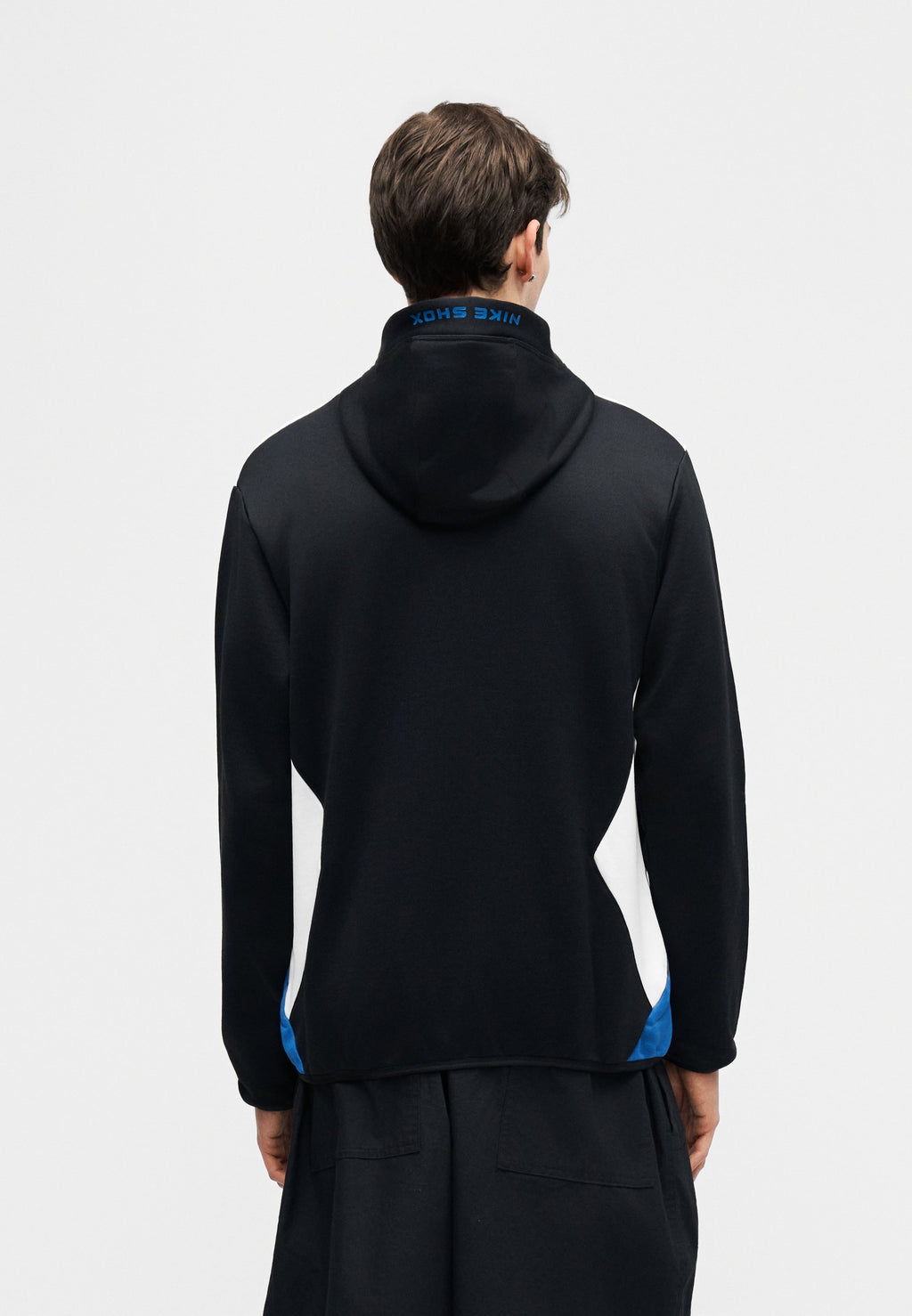HOODIE SHOX - Zip-up sweatshirt - black/white/game royal