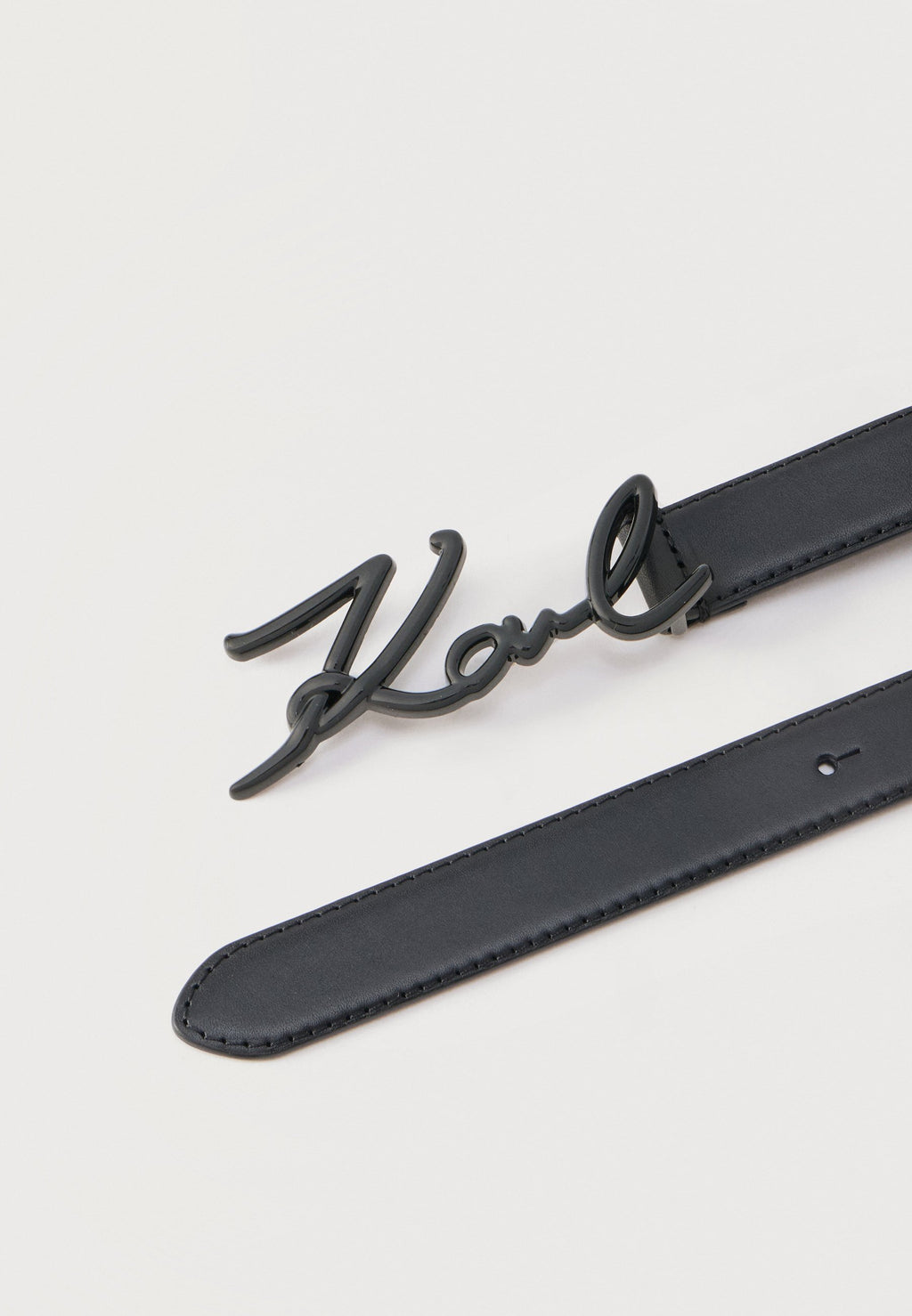 SIGNATURE ENAMEL BELT - Belt - black