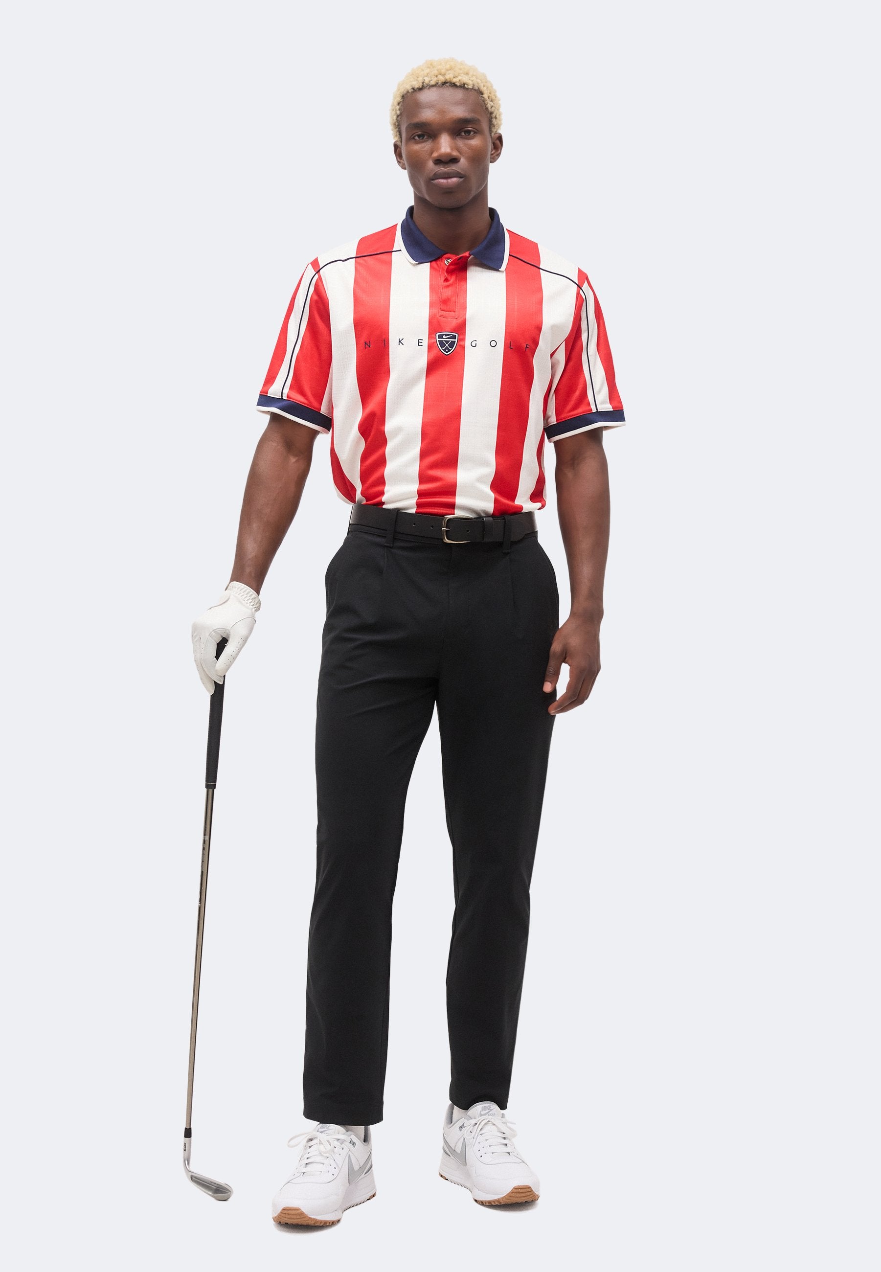 FAIRWAY FRESH POLO LOOSE - Polo - rouge université/bleu marine