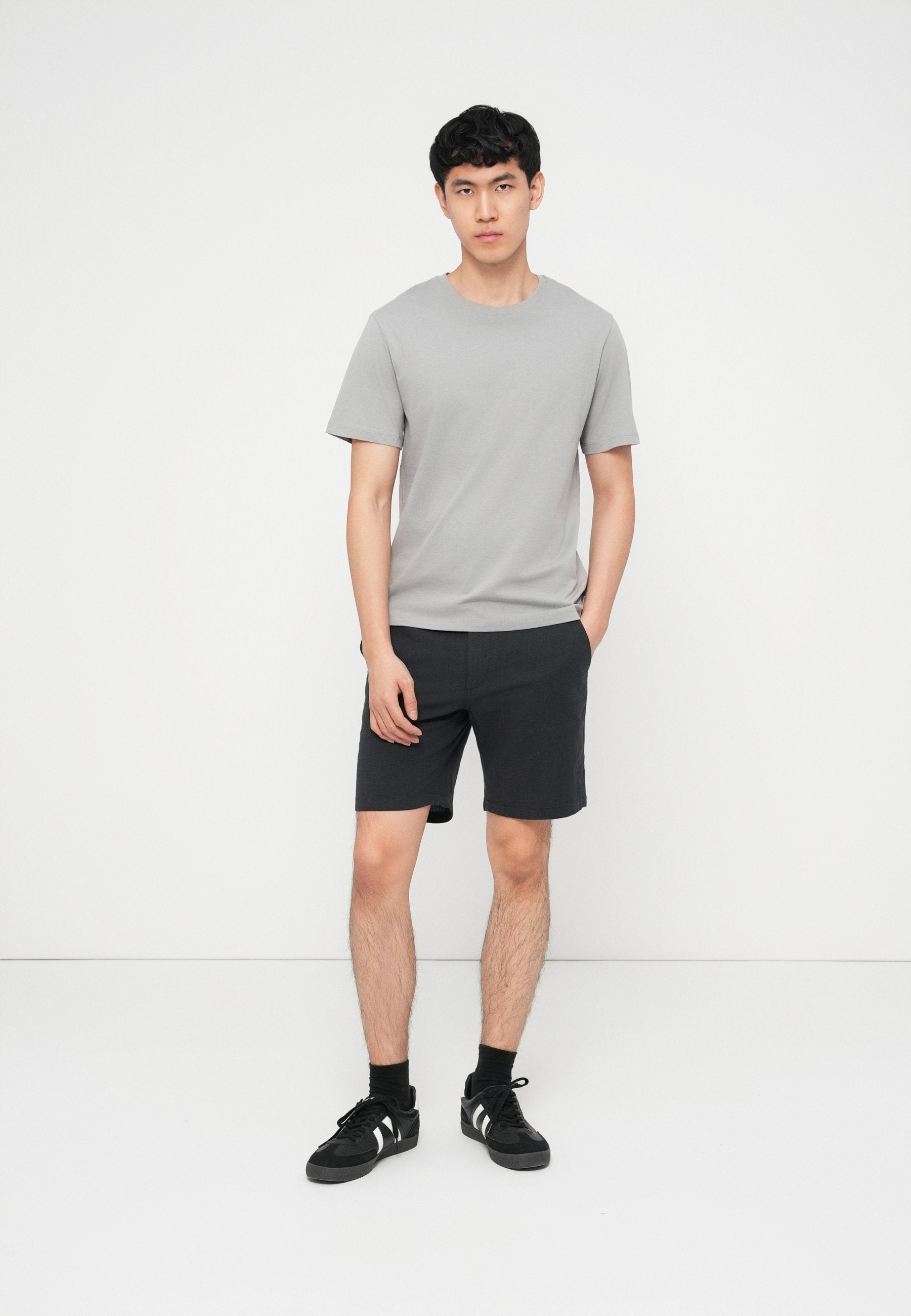 JJEORGANIC BASIC TEE O NECK 5 PACK - Basic T-shirt - white/blue mirage/mineral blue/ celestial blue/ultimate grey