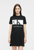 BLOCKING - T-Shirt Dress - black