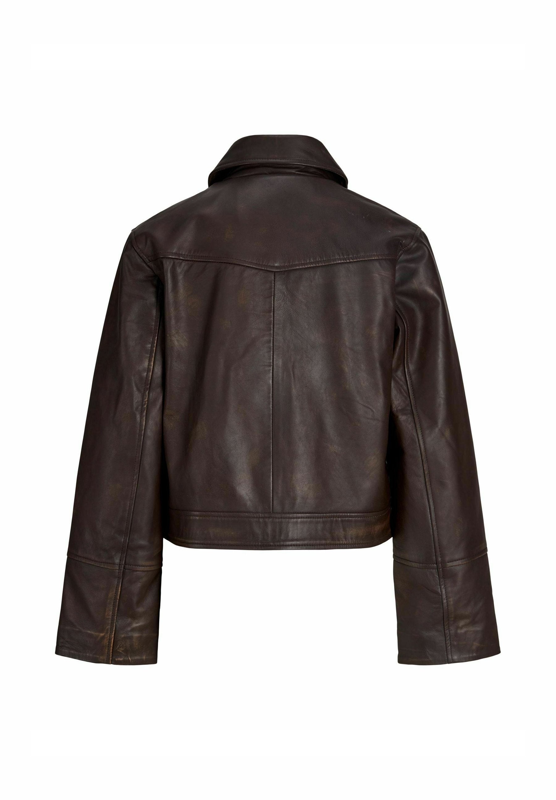 Leather JXSIF Leather - Leather jacket - bracken