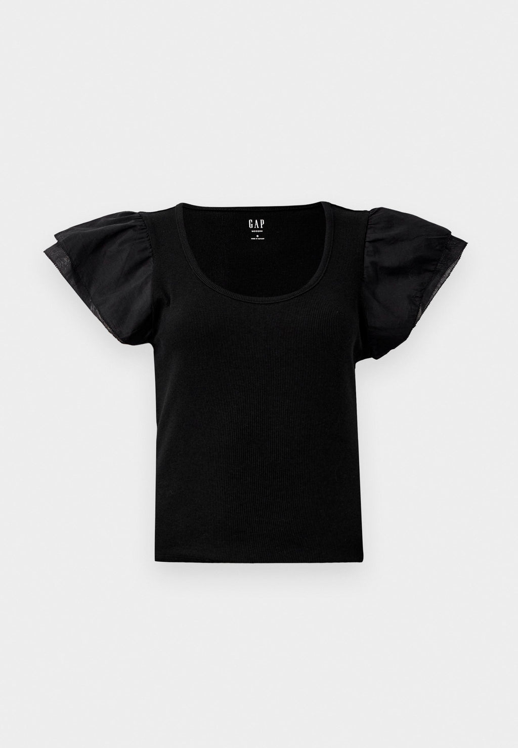 FLUTTER SCOOP - Print T-shirt - true black