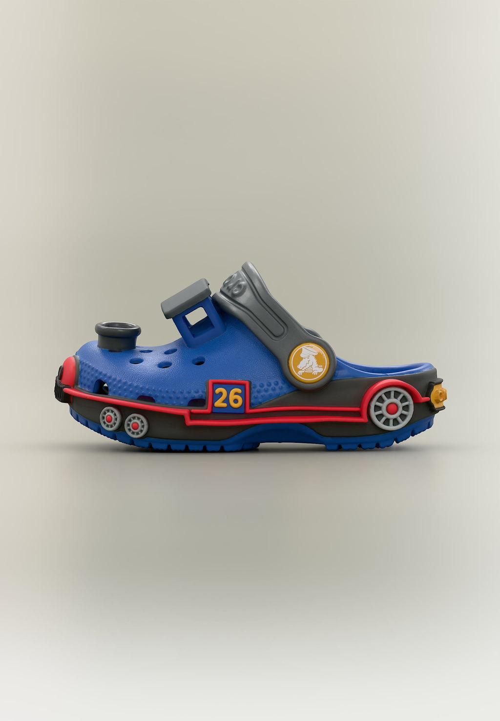 CLASSIC IAM TRAIN UNISEX - Slippers - blue bolt/carbon