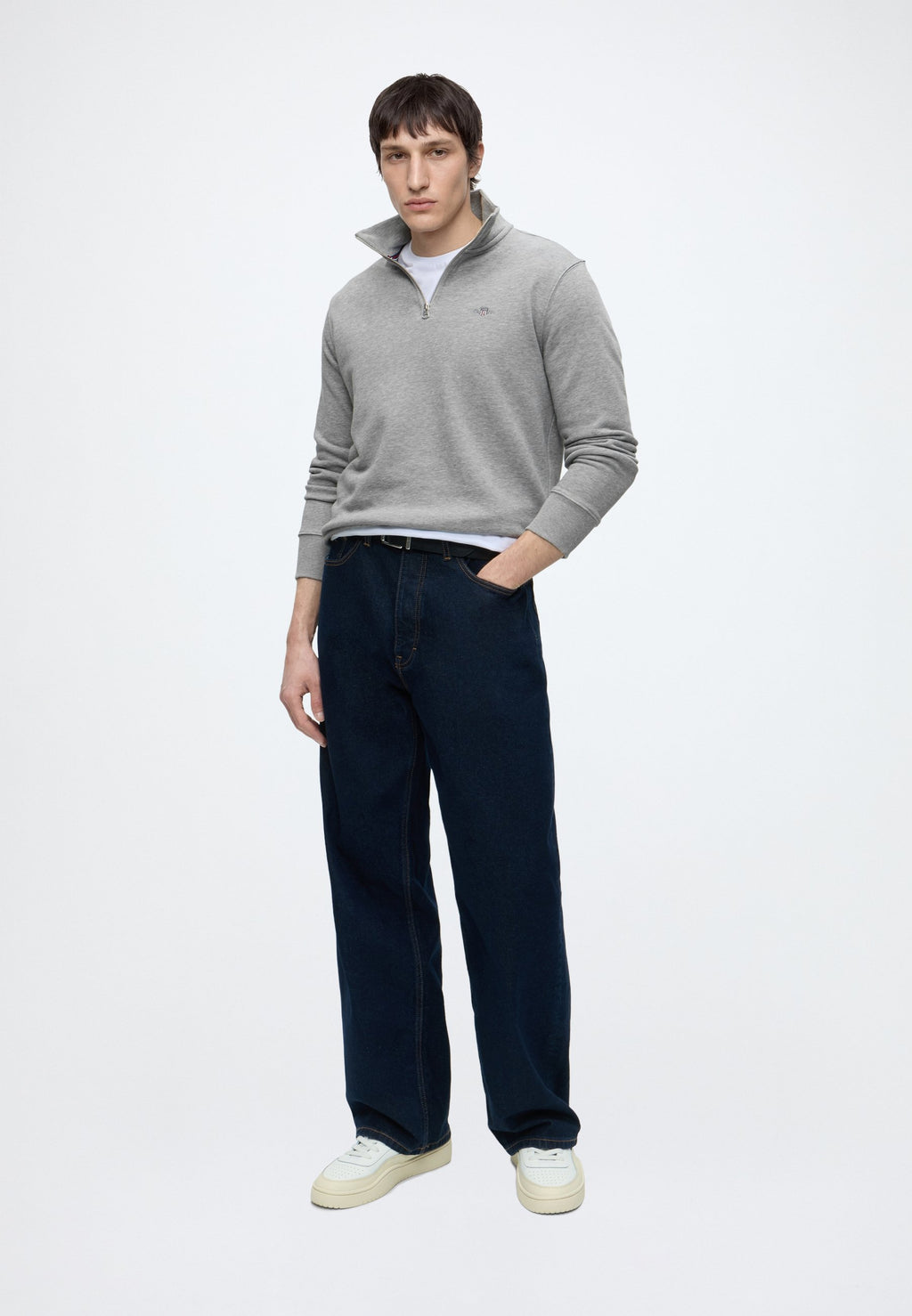 REG SHIELD HALF ZIP  - Sweatshirt - grey melange
