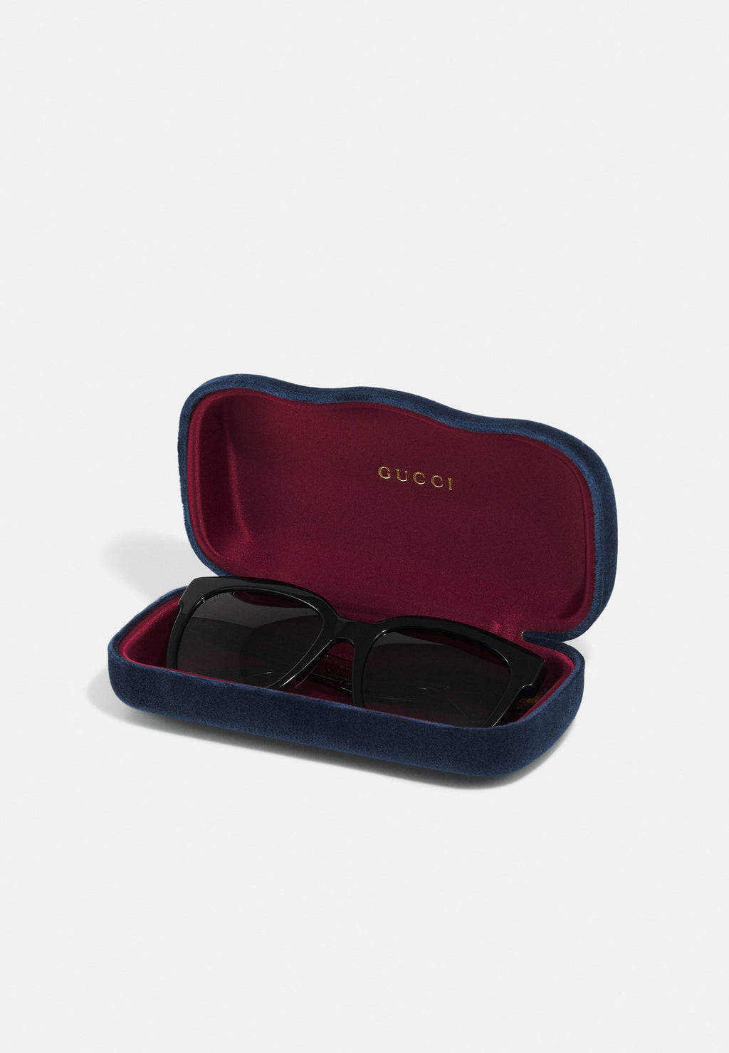 GG SQUARE ACETATE SUNGLASSES - Sunglasses - black/green/grey