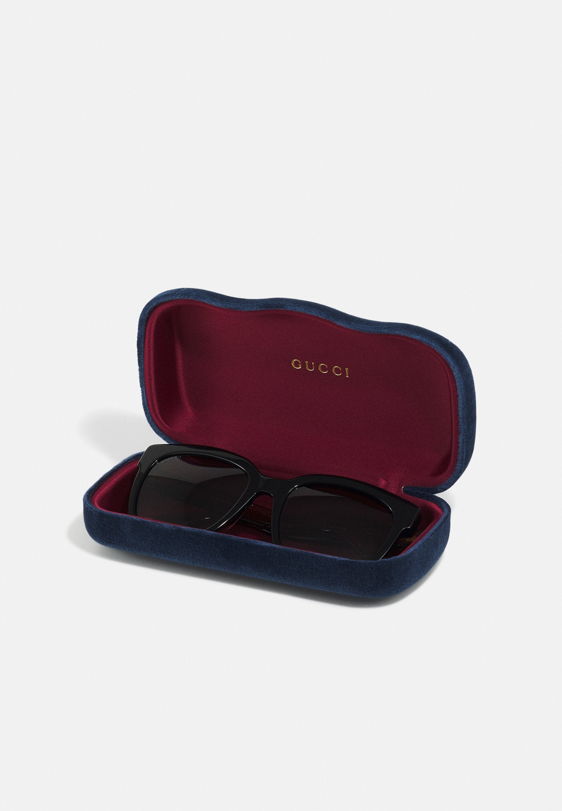 GG SQUARE ACETATE SUNGLASSES - Sunglasses - black/green/grey