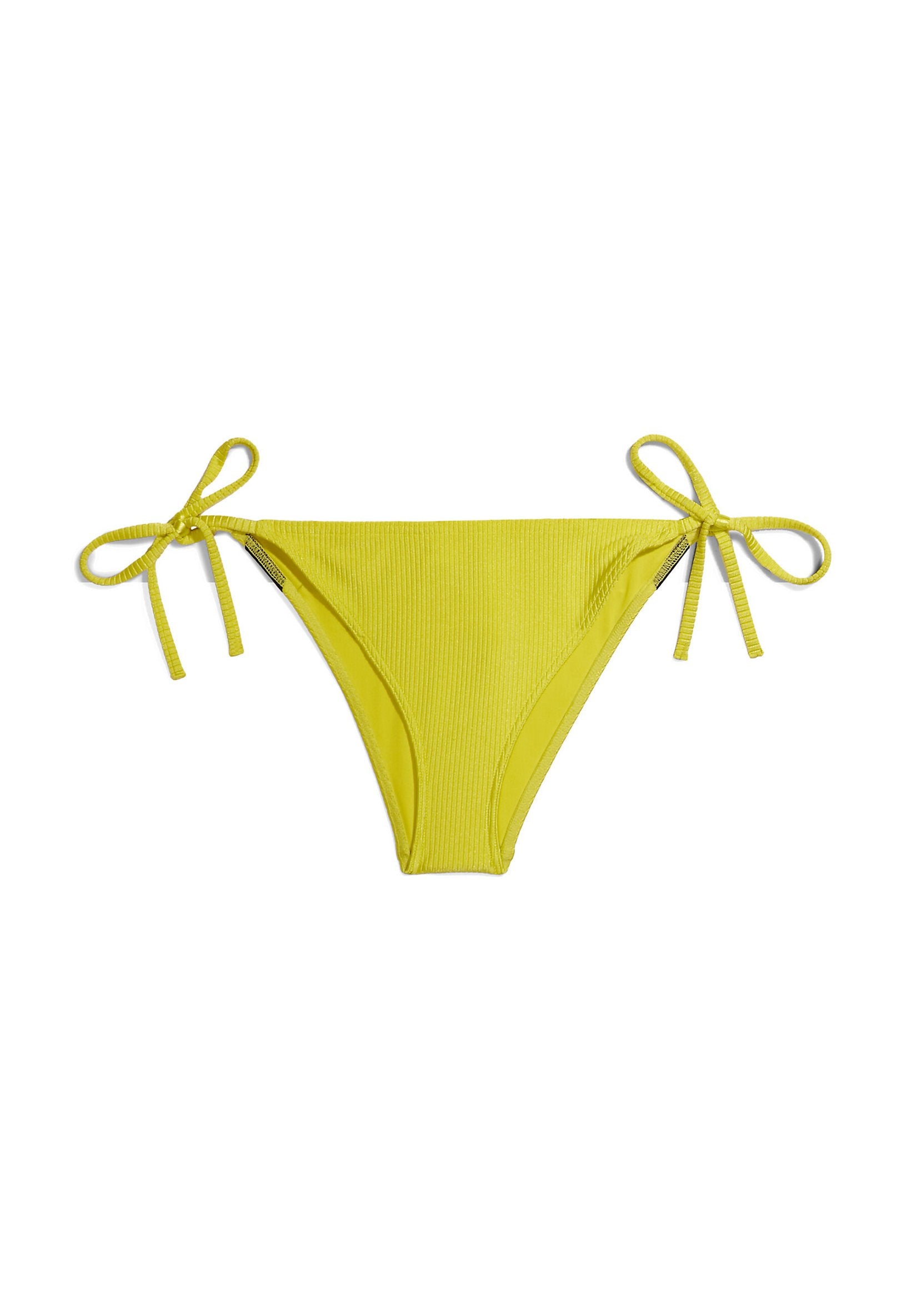 STRING SIDE TIE - Bikini bottoms - lemonade yellow