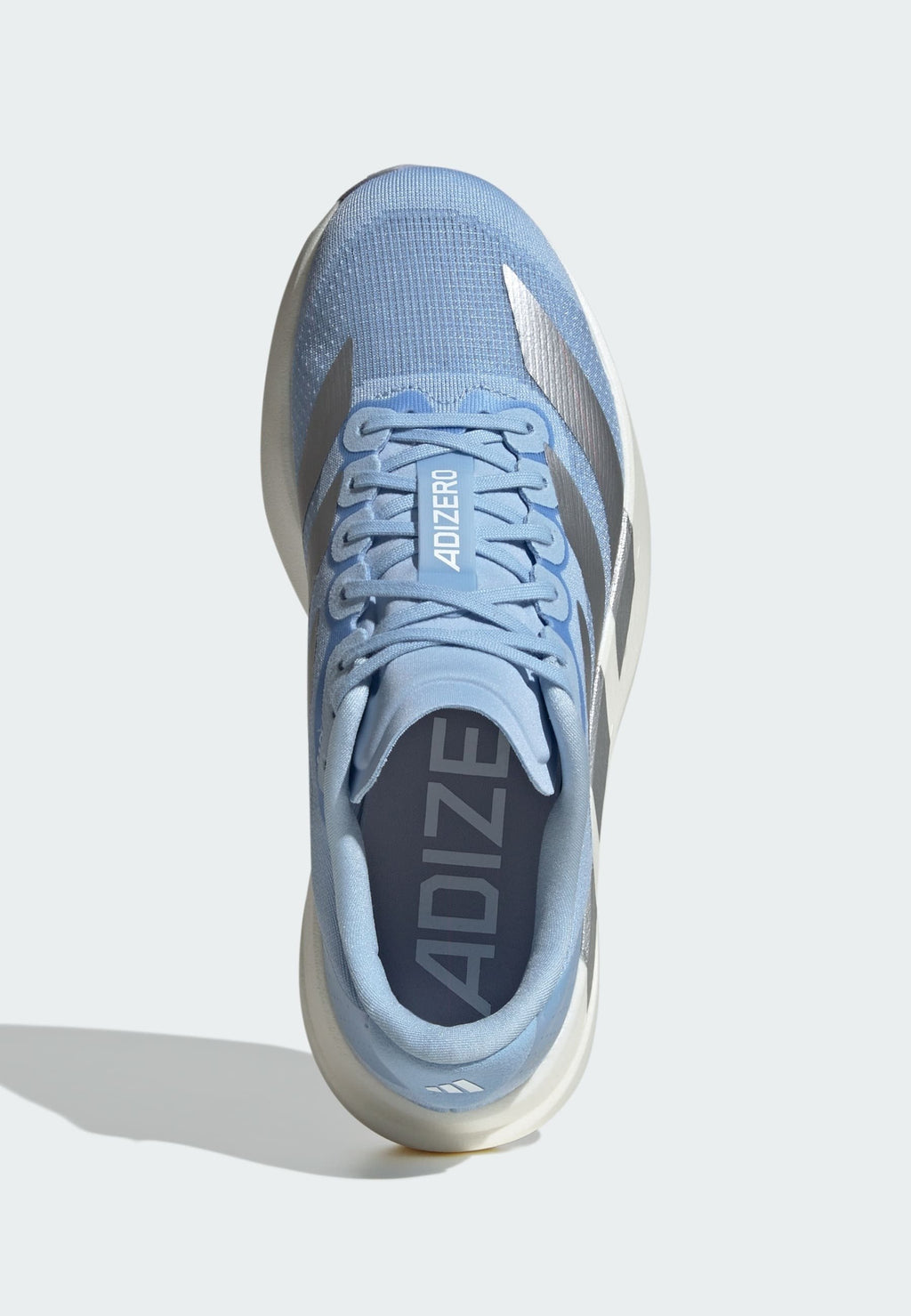 ADIZERO EVO SL W - Trainers - glow blue   silver metallic   cloud white
