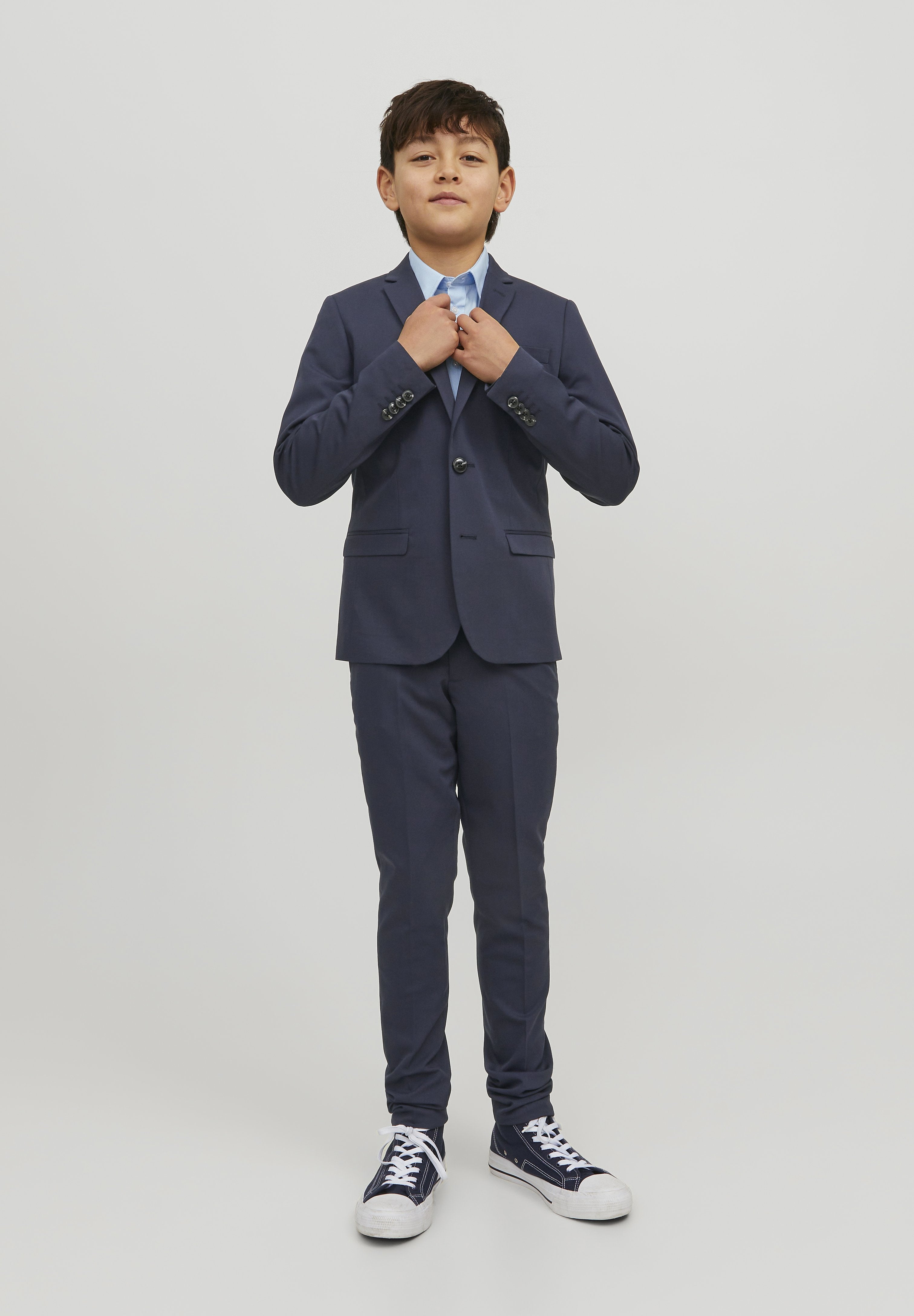 Single-breasted JPRSOLAR Junior - Suit jacket - dark navy