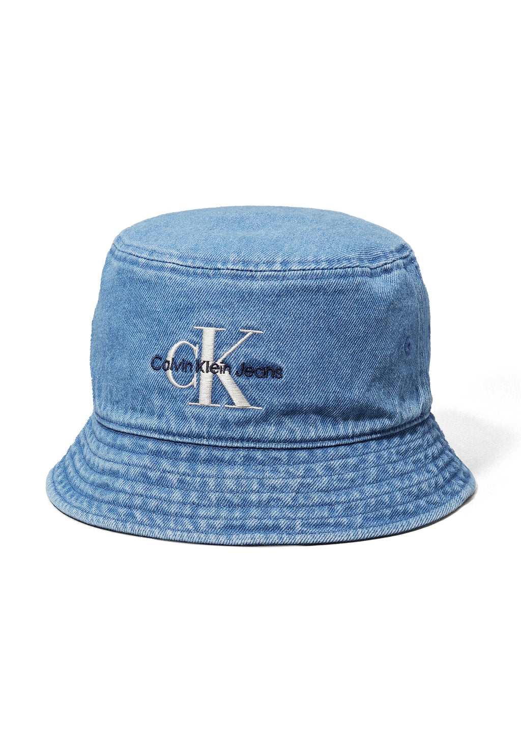 MONOLOGO EMBROIDERY DENIM BUCKET UNISEX - Hat - vintage denim