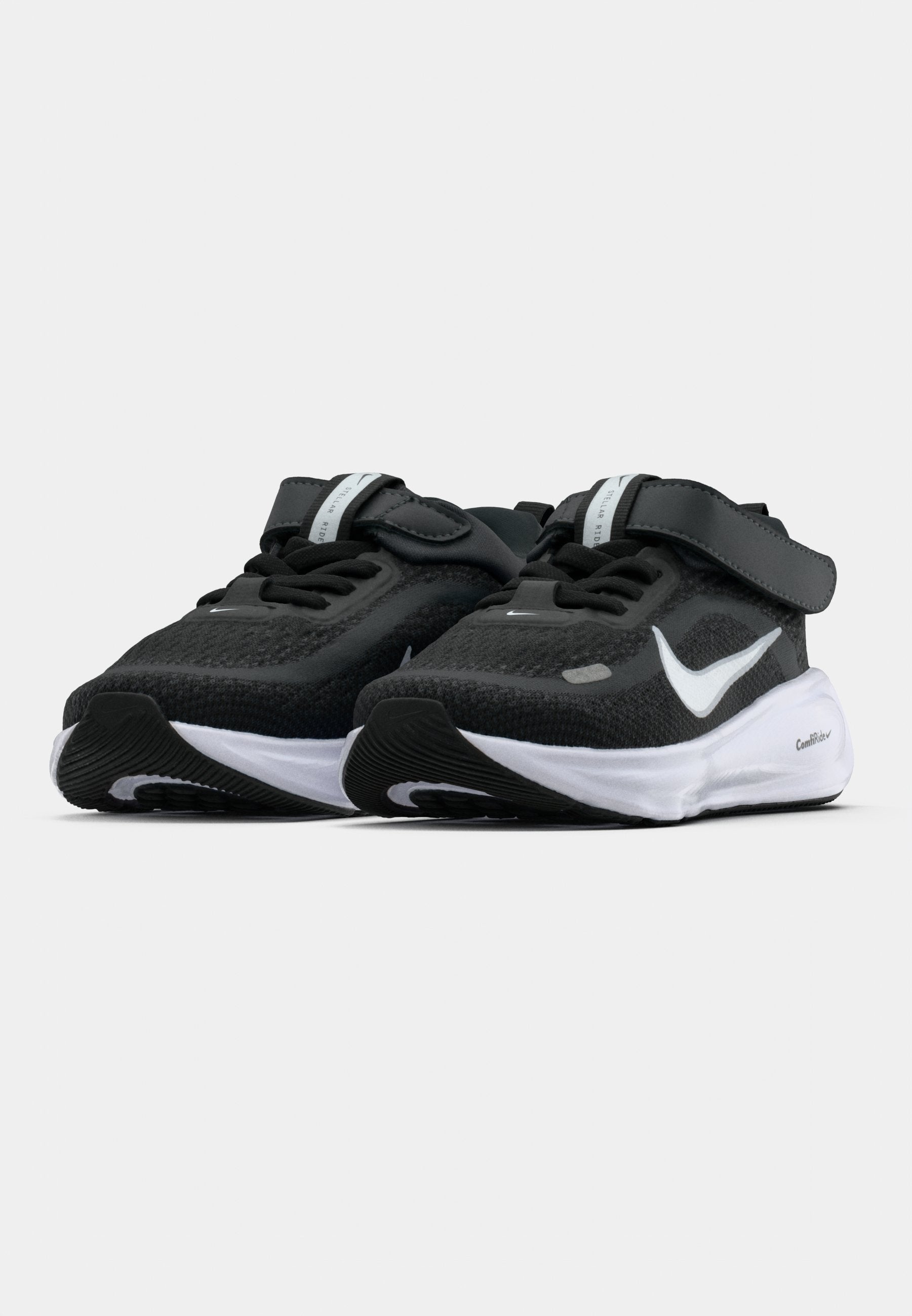STELLAR RIDE UNISEX - Road running shoes - black/anthracite/pure platinum-coloured/white