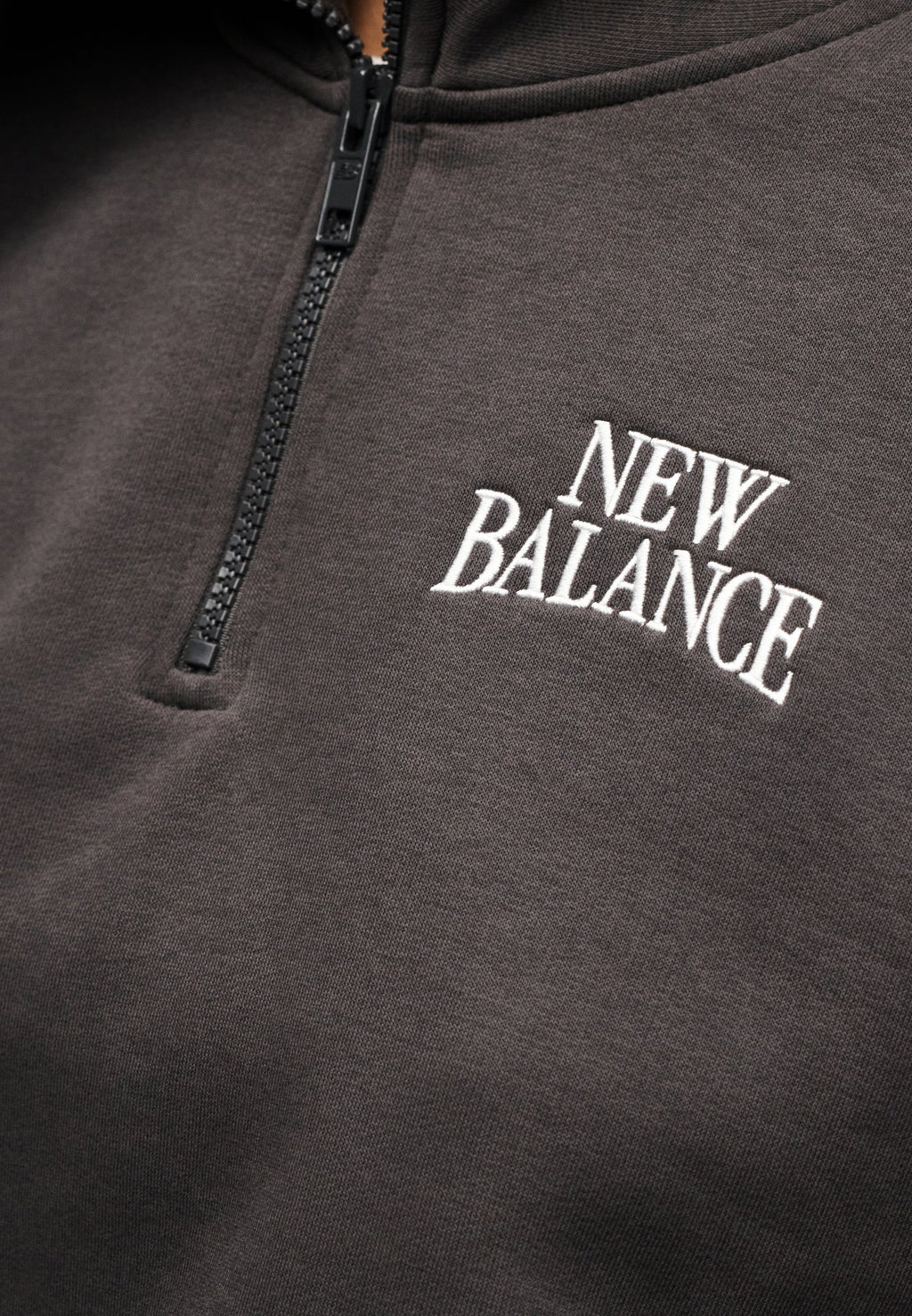 PULL MI-ZIPPÉ LINEAR HERITAGE - Sweat-shirt - noir délavé