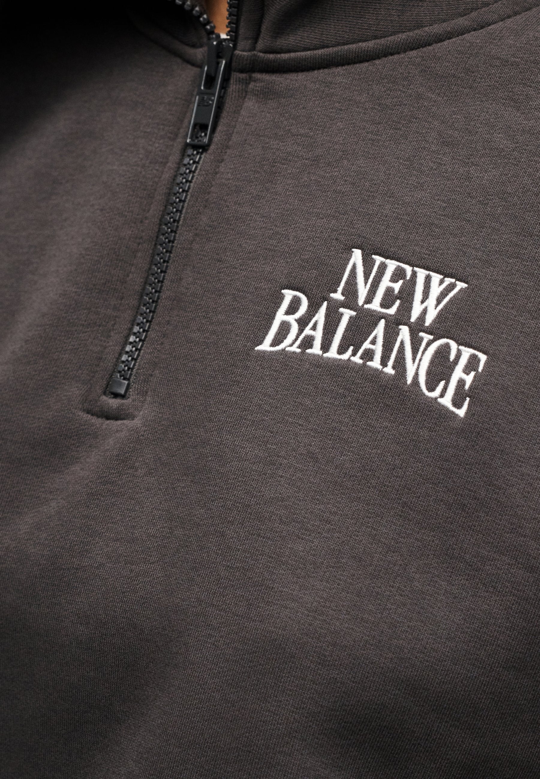 PULL MI-ZIPPÉ LINEAR HERITAGE - Sweat-shirt - noir délavé