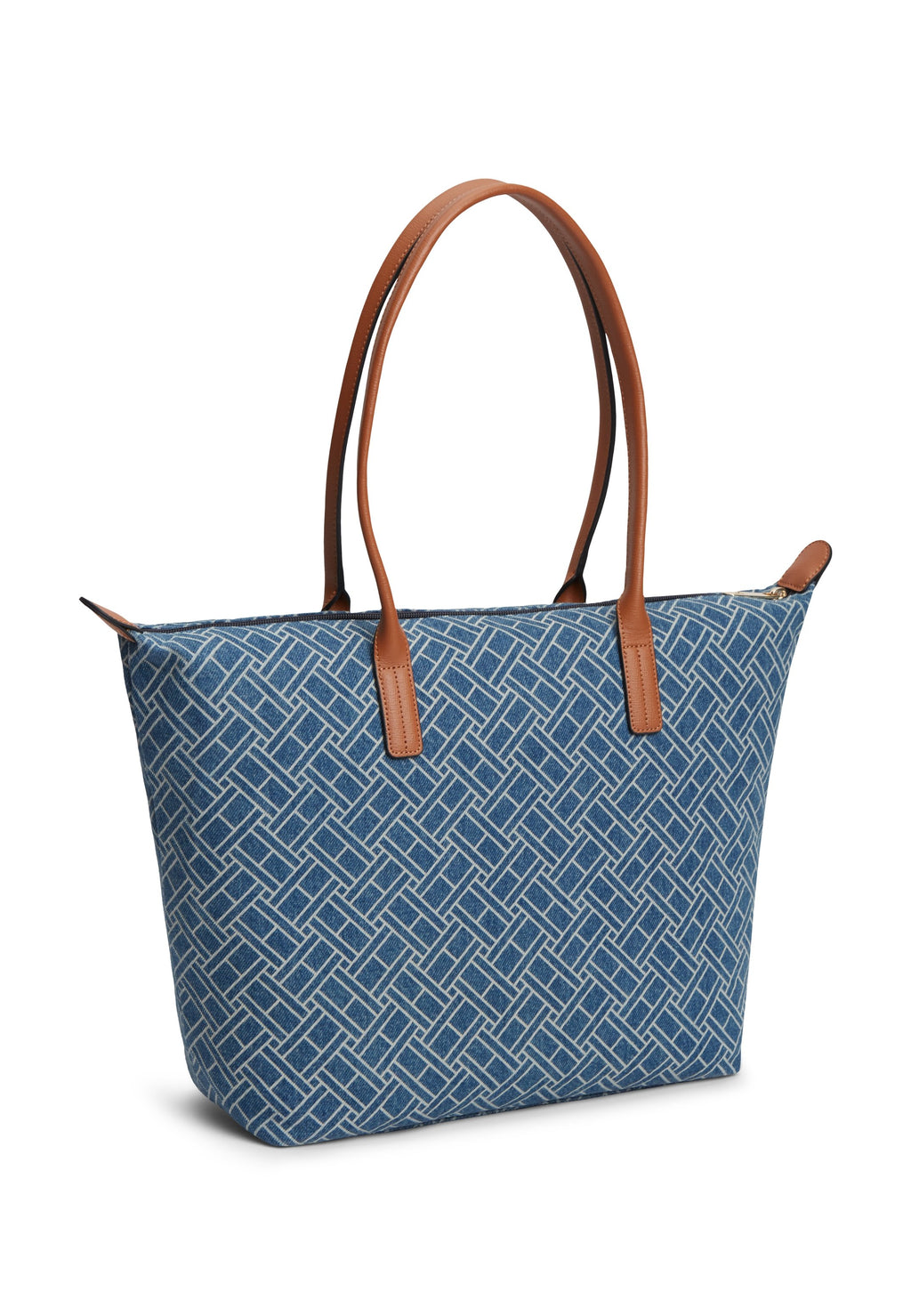 FLAG DENIM TOTE BAG - Tote bag - blue denim