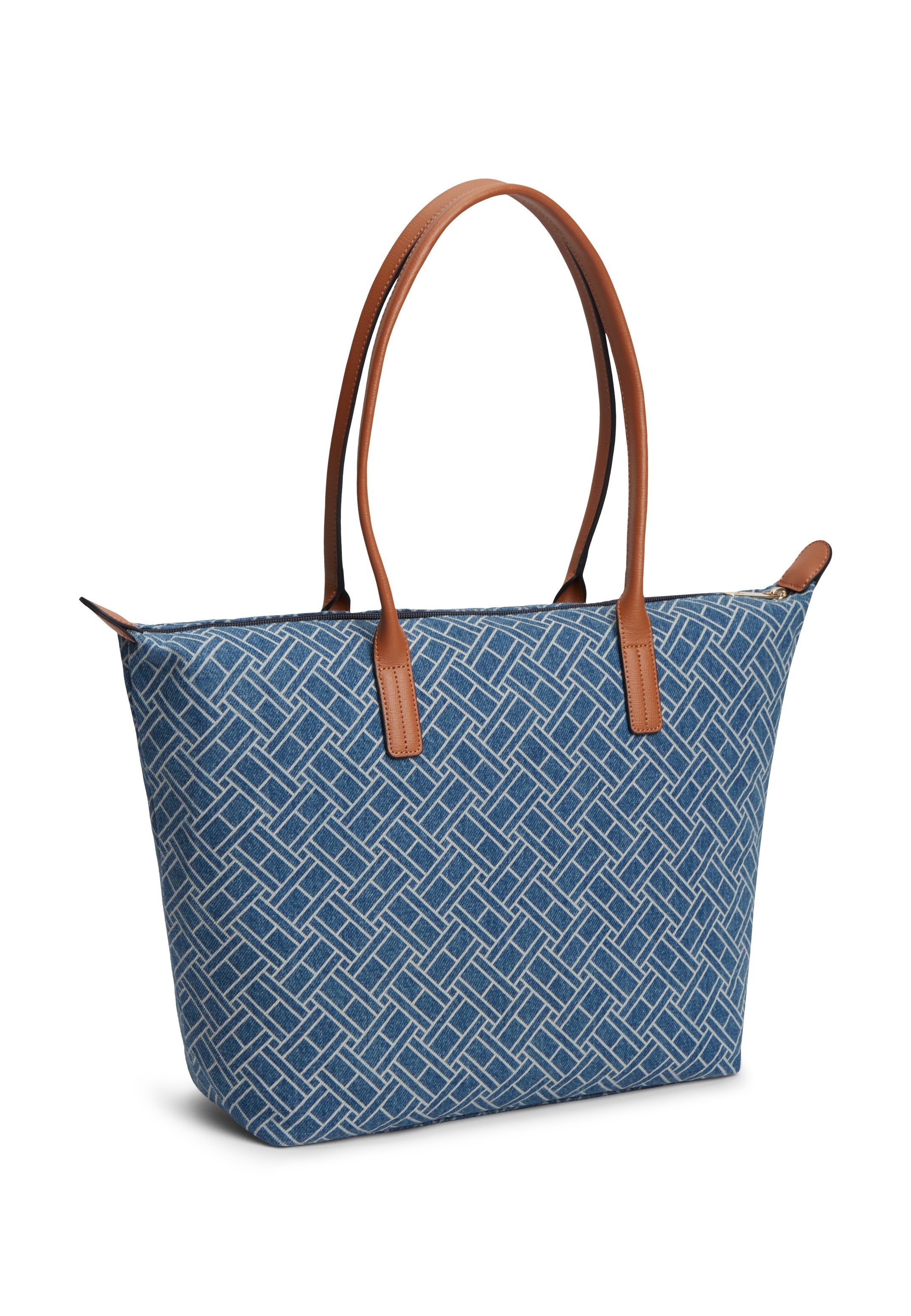 FLAG DENIM TOTE BAG - Tote bag - blue denim
